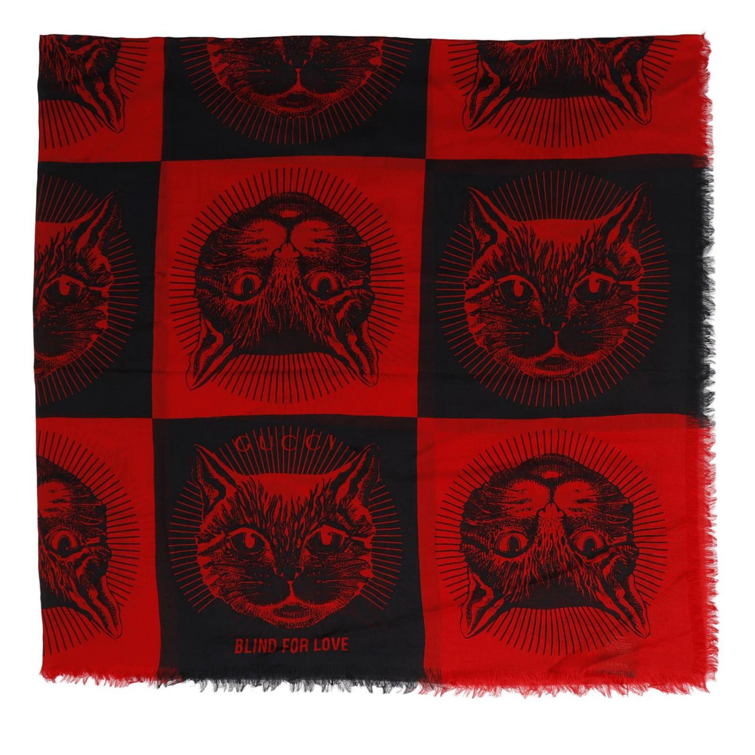 GUCCI: Neck scarf men - Red | Neck Scarf Gucci 496296 4G865 GIGLIO.COM