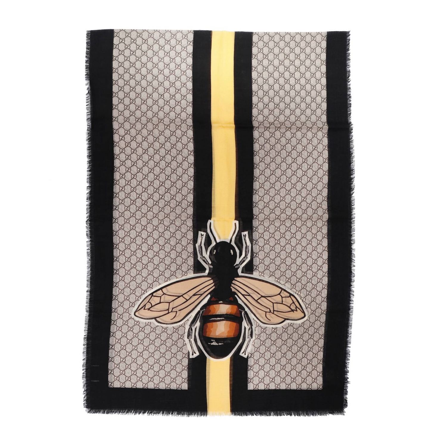 GUCCI Scarf men Scarf Gucci Men Beige Scarf Gucci 495512 4G200