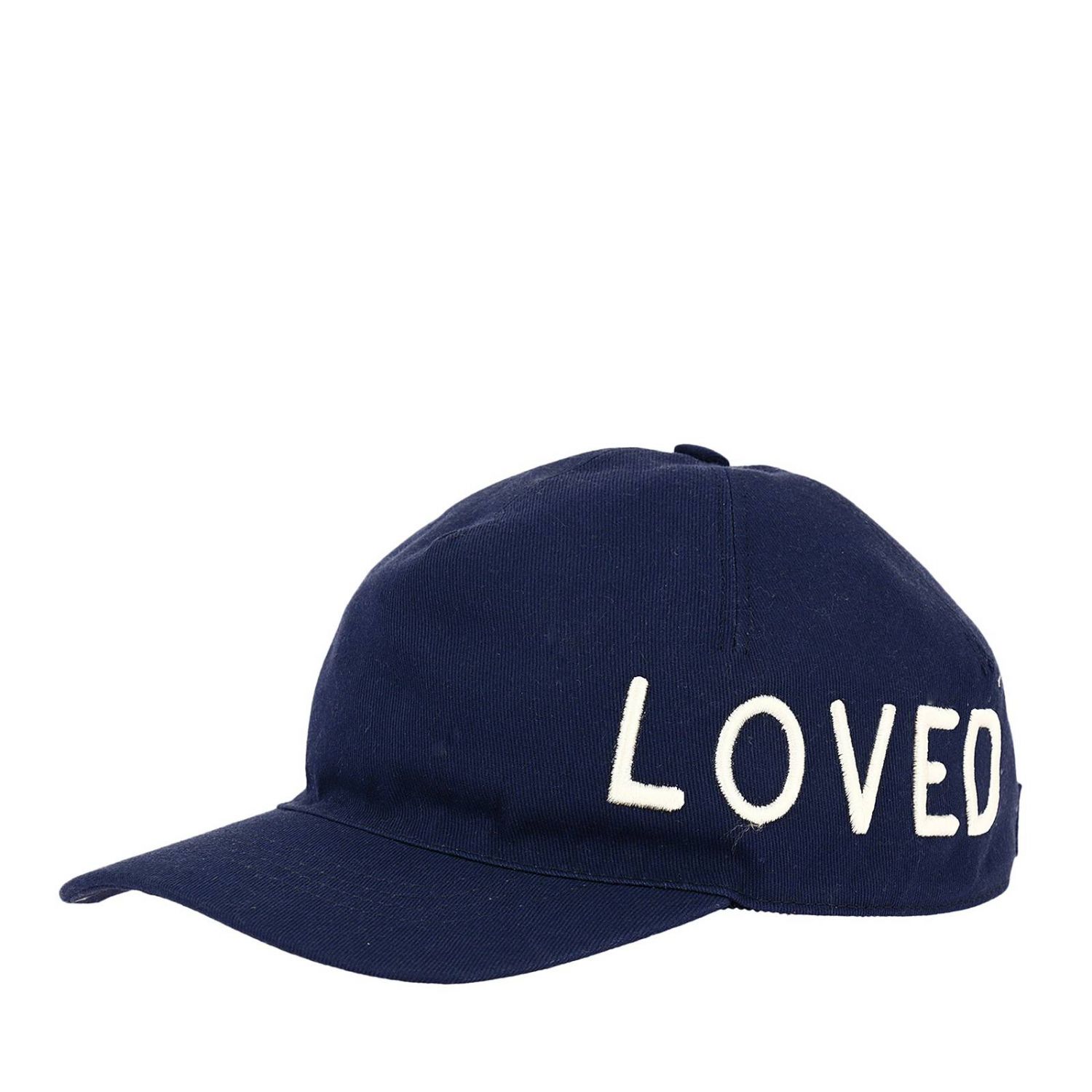 GUCCI: Cappello da baseball in cotone con ricamo Loved - Blue | Cappello  Gucci 478948 3HD05 GIGLIO.COM