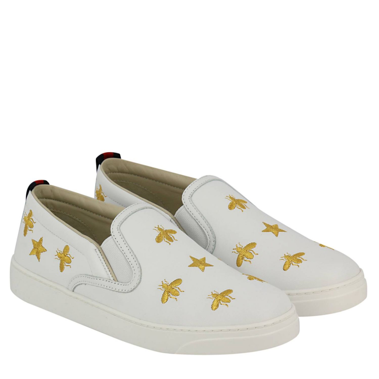 gucci white canvas shoes