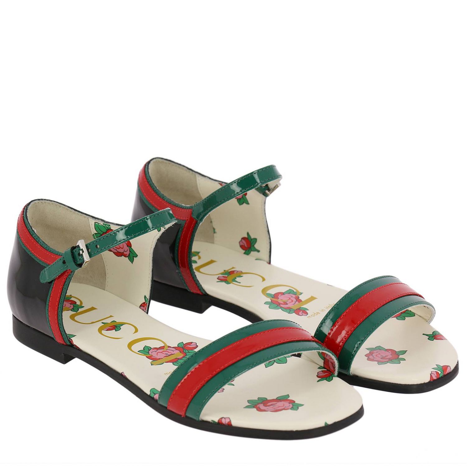 Zapatos para niña, Oscuro Zapatos Gucci 505201 ALUS0 en línea en GIGLIO.COM