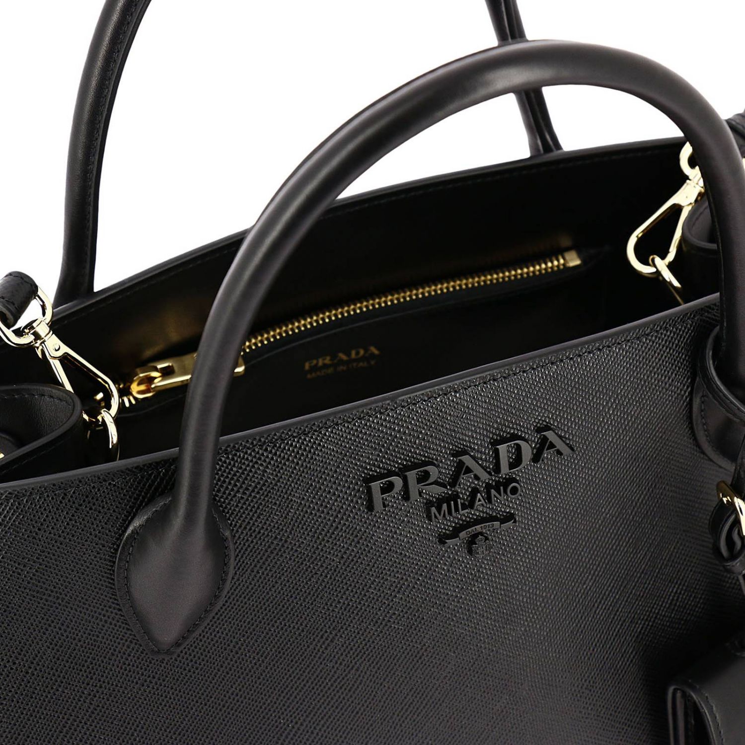 prada borsa a mano saffiano soft c