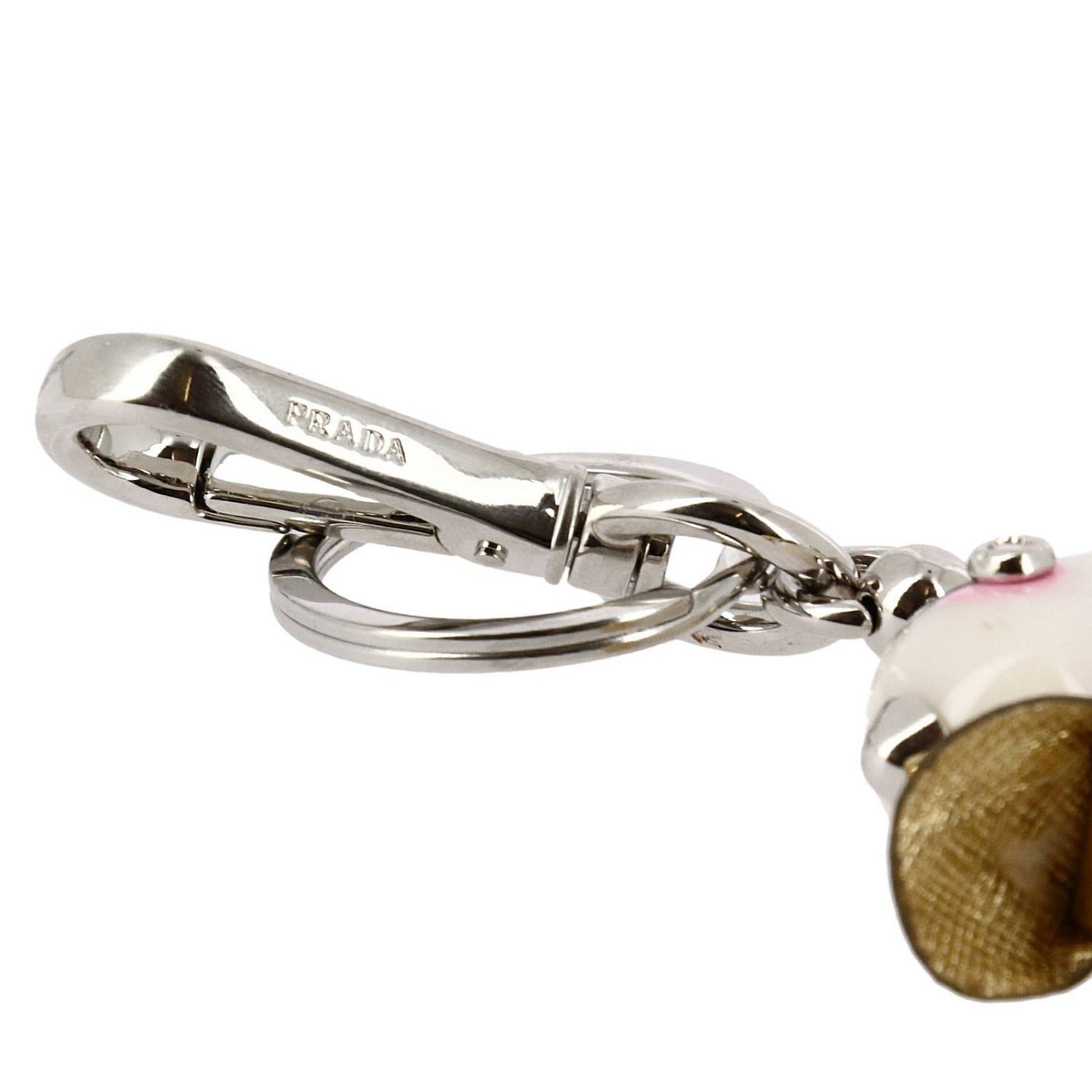 PRADA Key chain women Key Chain Prada Women Pink Key Chain Prada 1TR067 2A9L