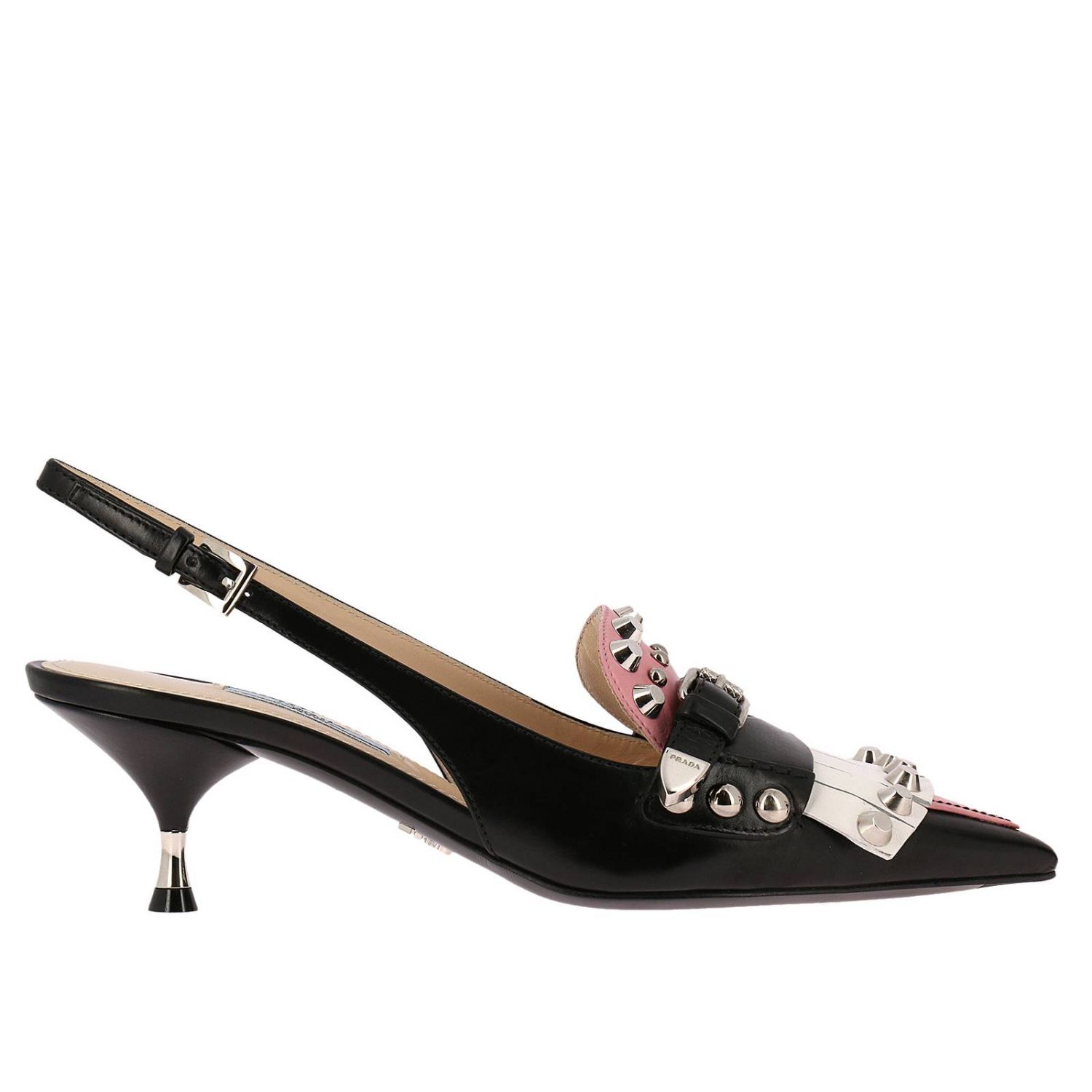 scarpe prada con borchie
