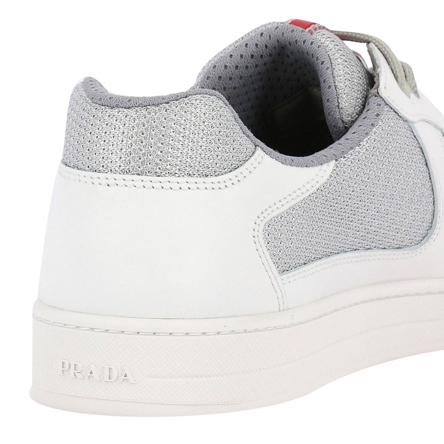 PRADA Shoes men Sneakers Prada Men White Sneakers Prada 4E3166 O0V