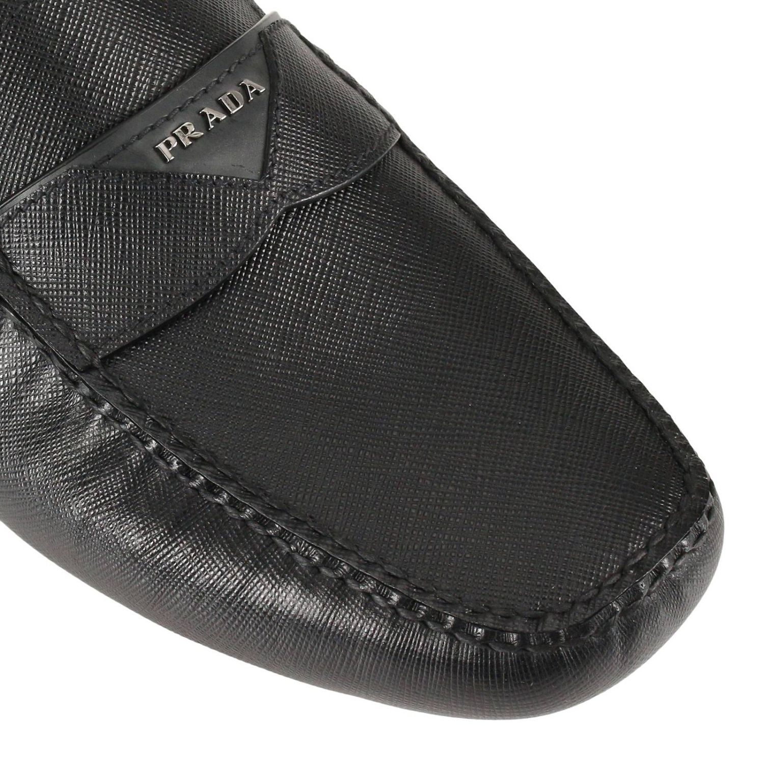 PRADA: Zapatos hombre - Negro | Mocasines Prada 2DD131 MGV GIGLIO.COM