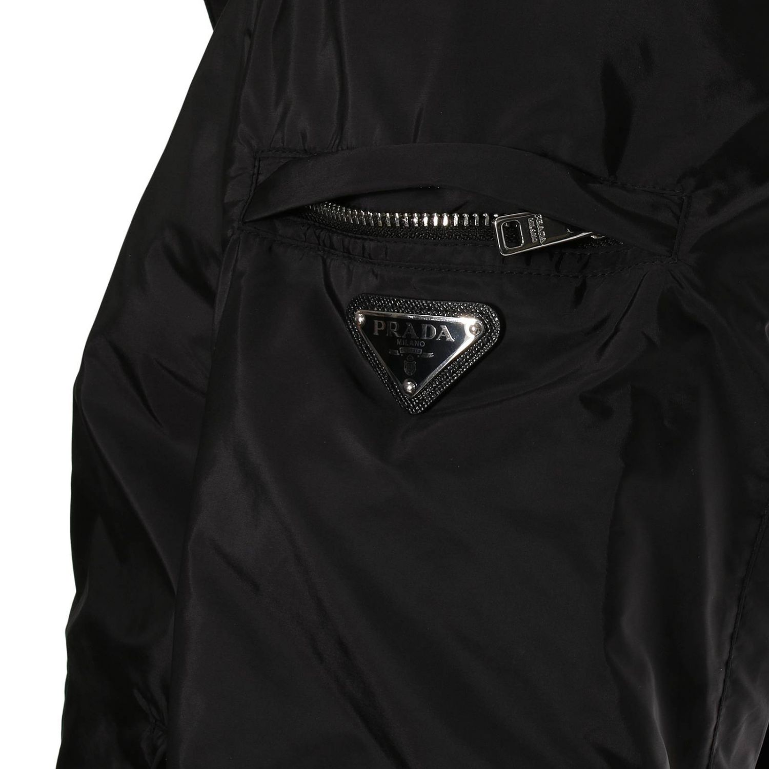 mens prada jacket black