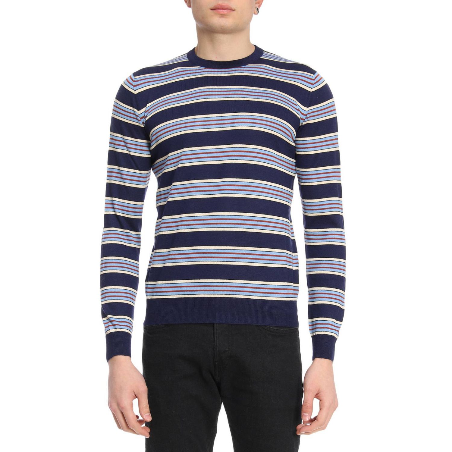 PRADA: Sweater men - Blue | Sweater Prada UMA173 1D4E GIGLIO.COM