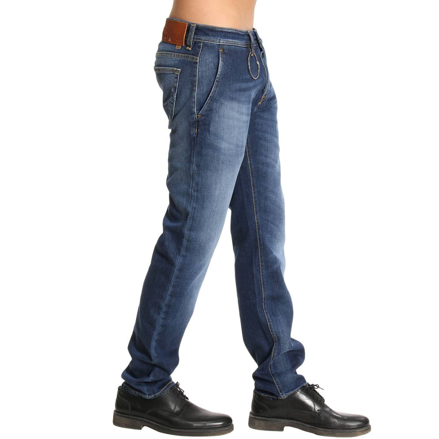 Siviglia Outlet: Jeans in cotone stretch 11 ounces used con fondo 18 e tasche  america - Denim | Jeans Siviglia 27M3 S404 GIGLIO.COM