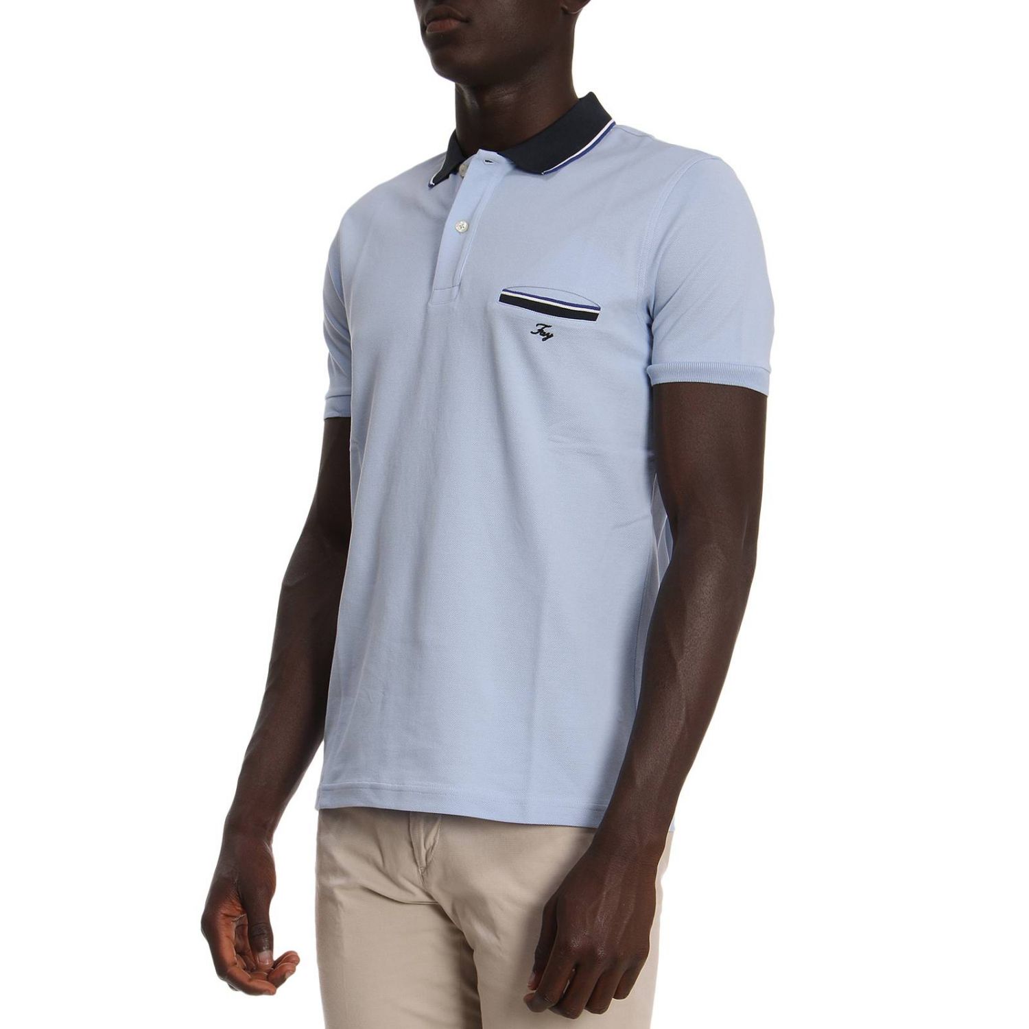 Giglio.com Uomo Abbigliamento Top e t-shirt T-shirt Polo Polo in cotone piqué con motivo a righe 
