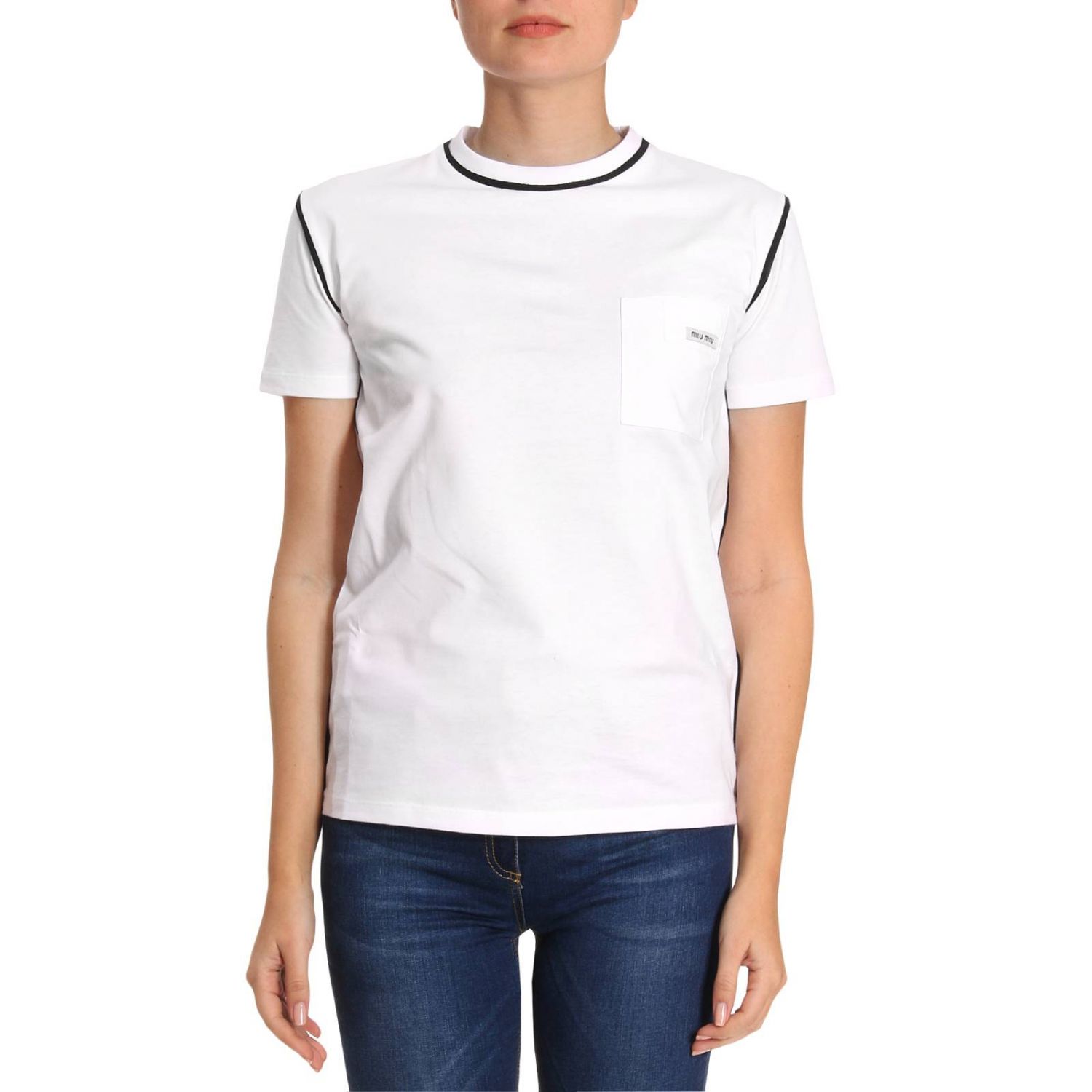 MIU MIU: T-shirt women | T-Shirt Miu Miu Women White | T-Shirt Miu Miu ...