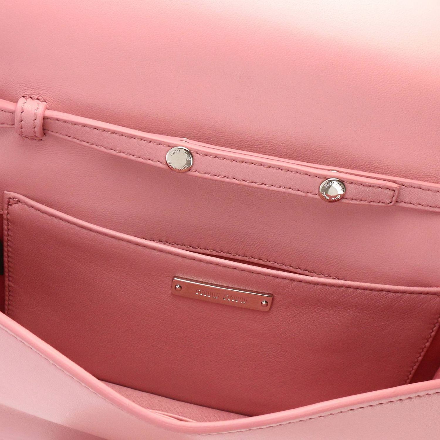 Мини-сумка Miu Miu: Наплечная сумка Женское Miu Miu розовый 4