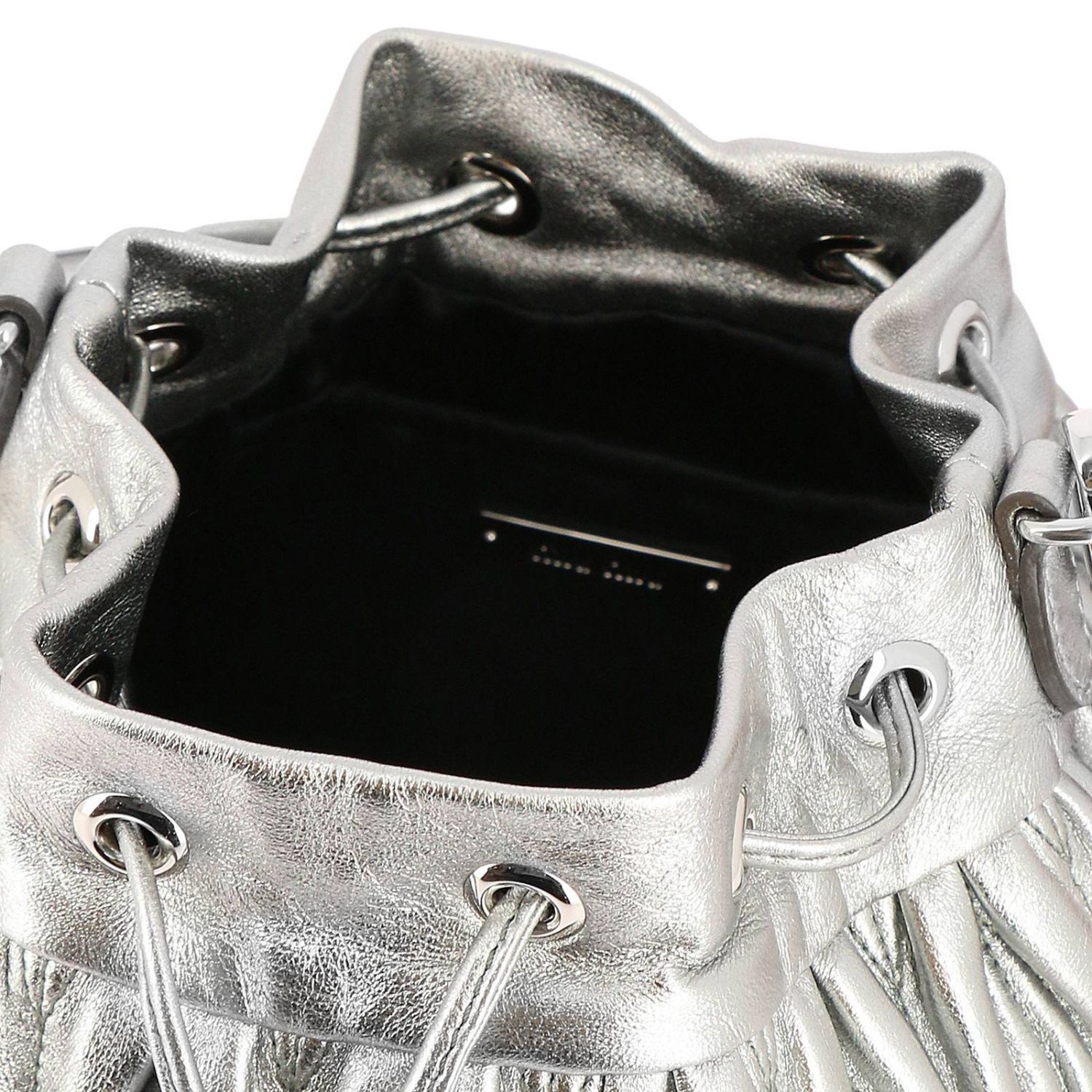 Borsa A Tracolla In Vera Pelle Per Donna - Modello T154 - Elegante E Spaziosa, Colore Argento - Foto 10