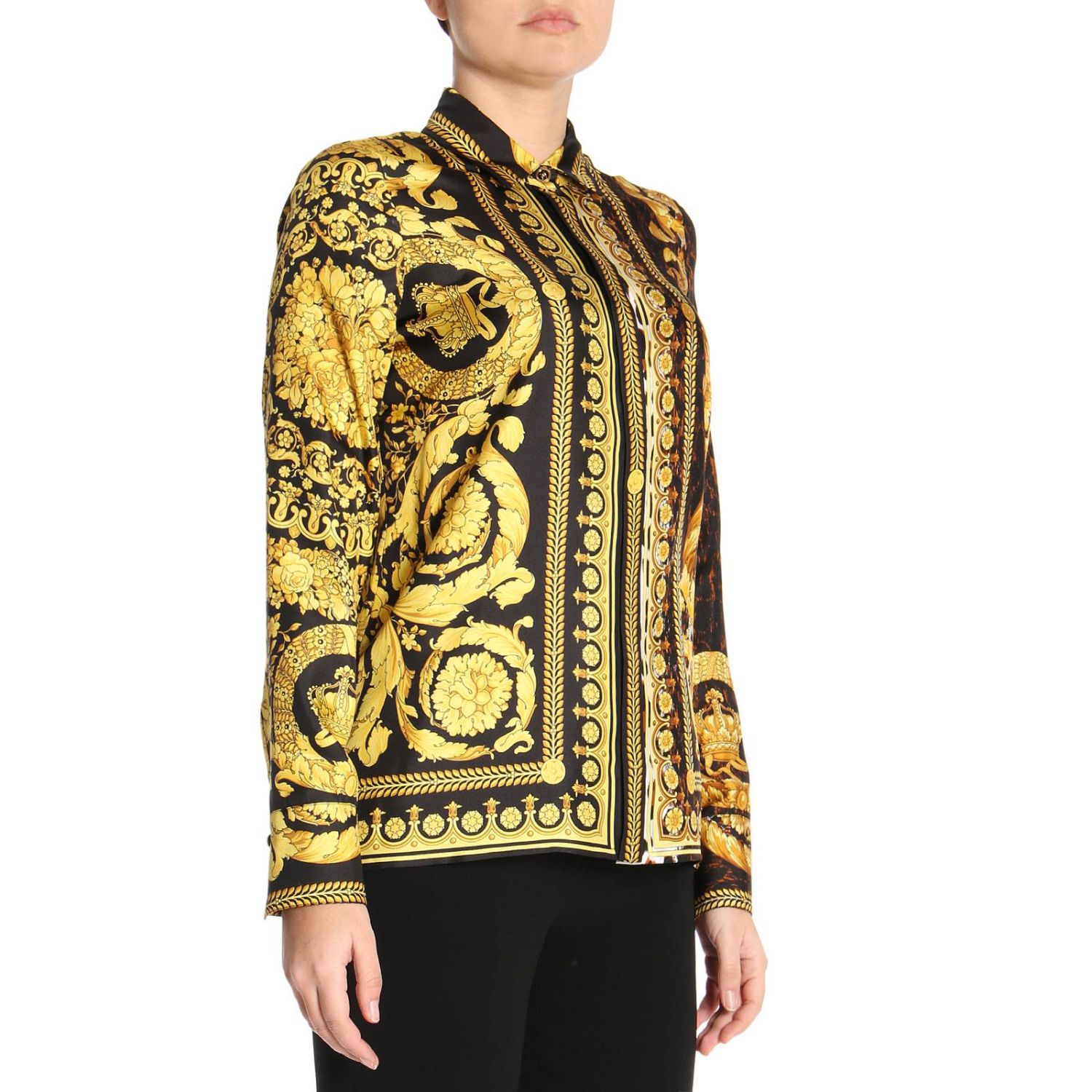 VERSACE: Shirt women | Shirt Versace Women Gold | Shirt Versace A79153 ...