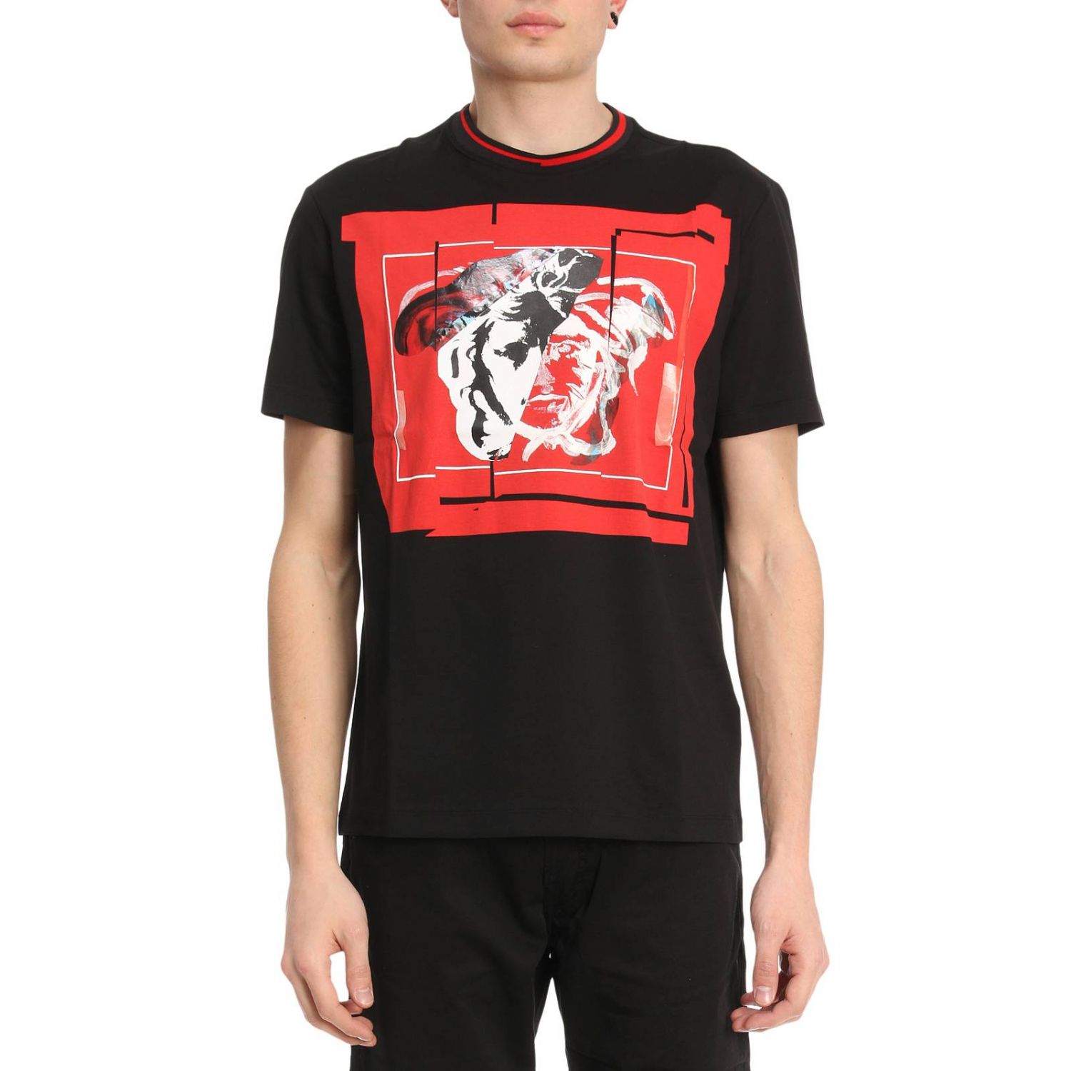 Versace Outlet Tshirt herren Schwarz TShirt Versace A78907
