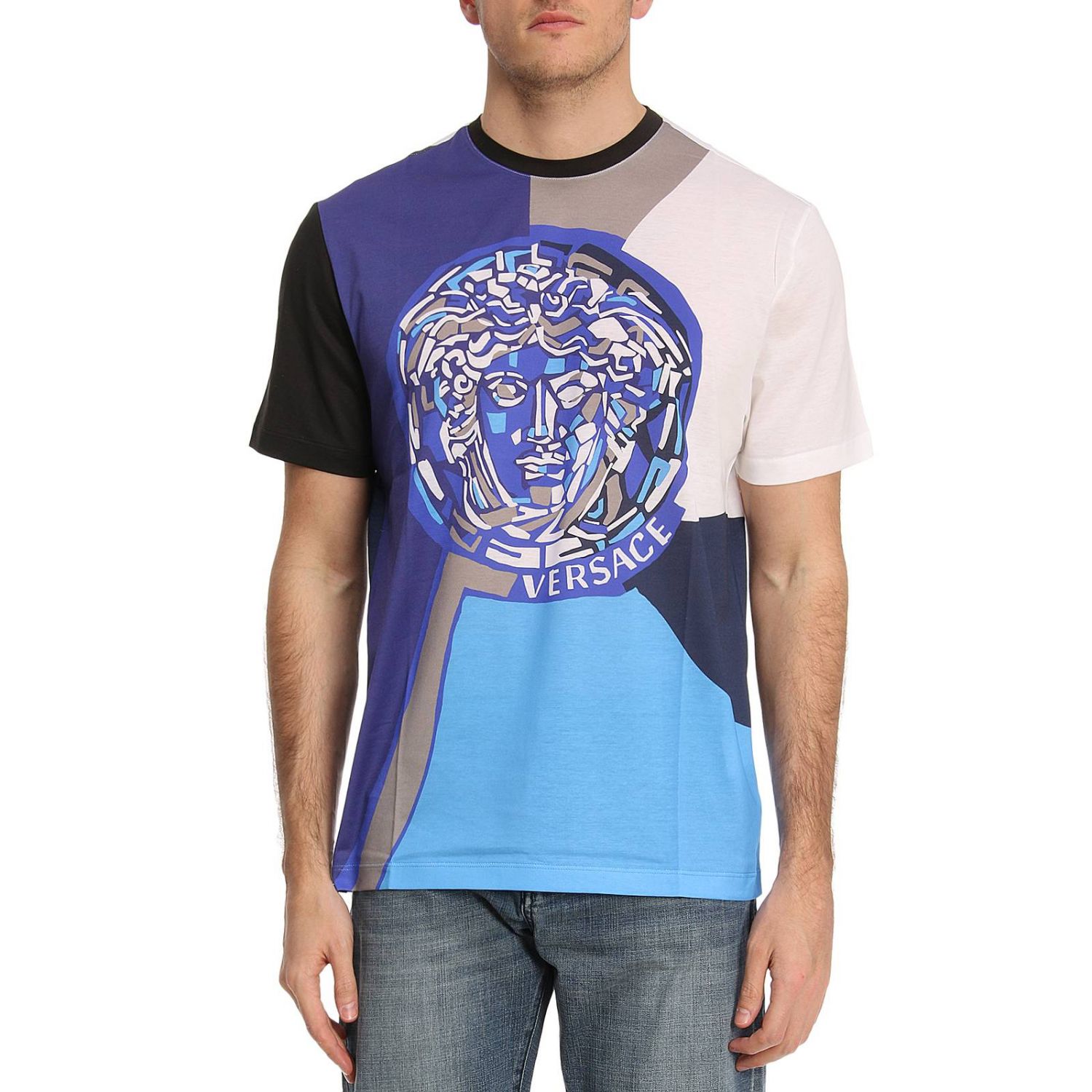 versace blue top