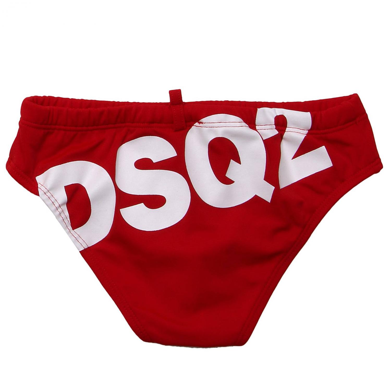 Dsquared2 Costume Slip Uomo Rosso Slip Mare Dsquared Uomo Slip