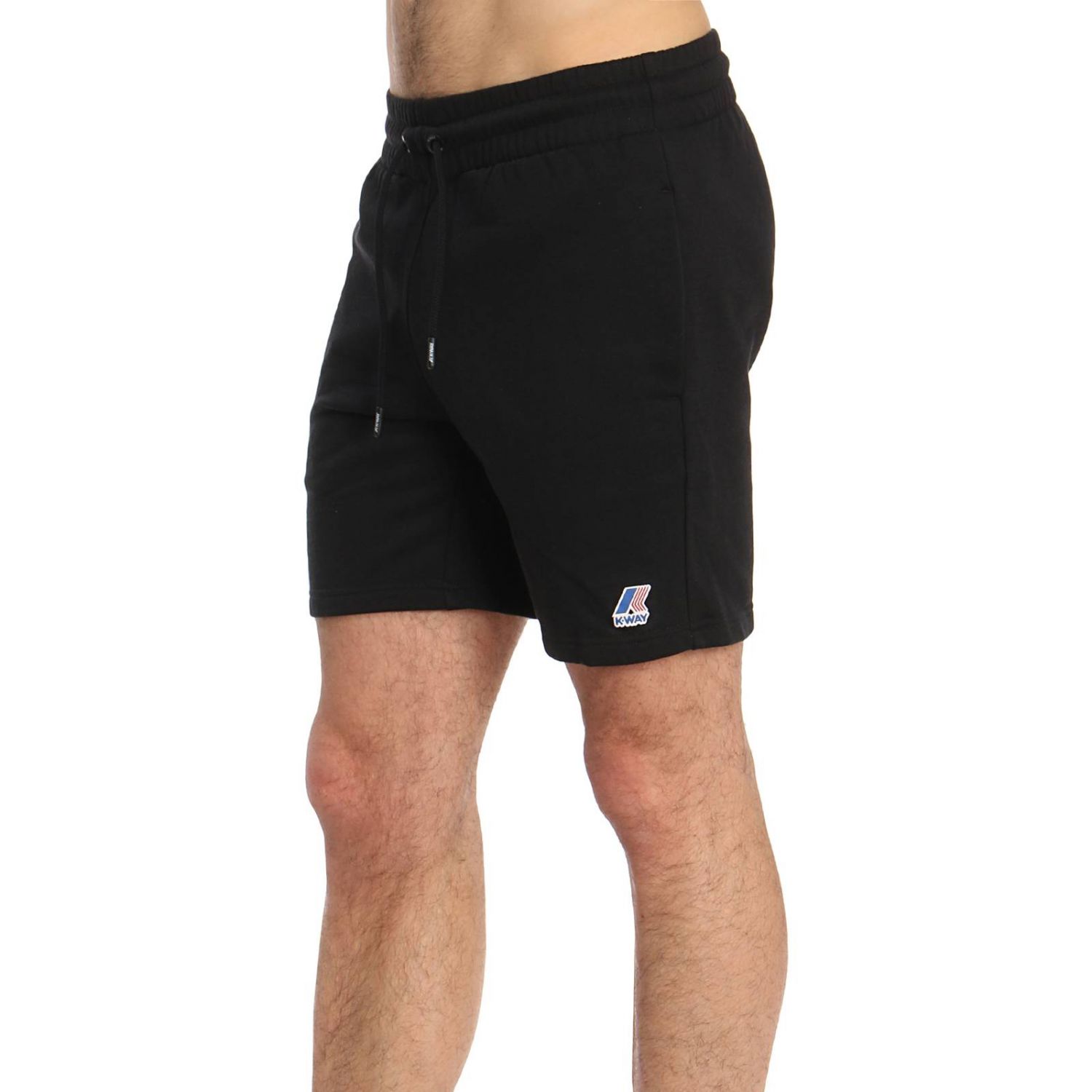 K-Way Outlet: Bermuda Le Vrai 3.0 Dorian regular fit - Nero | Pantalone K- Way K007JF0 GIGLIO.COM