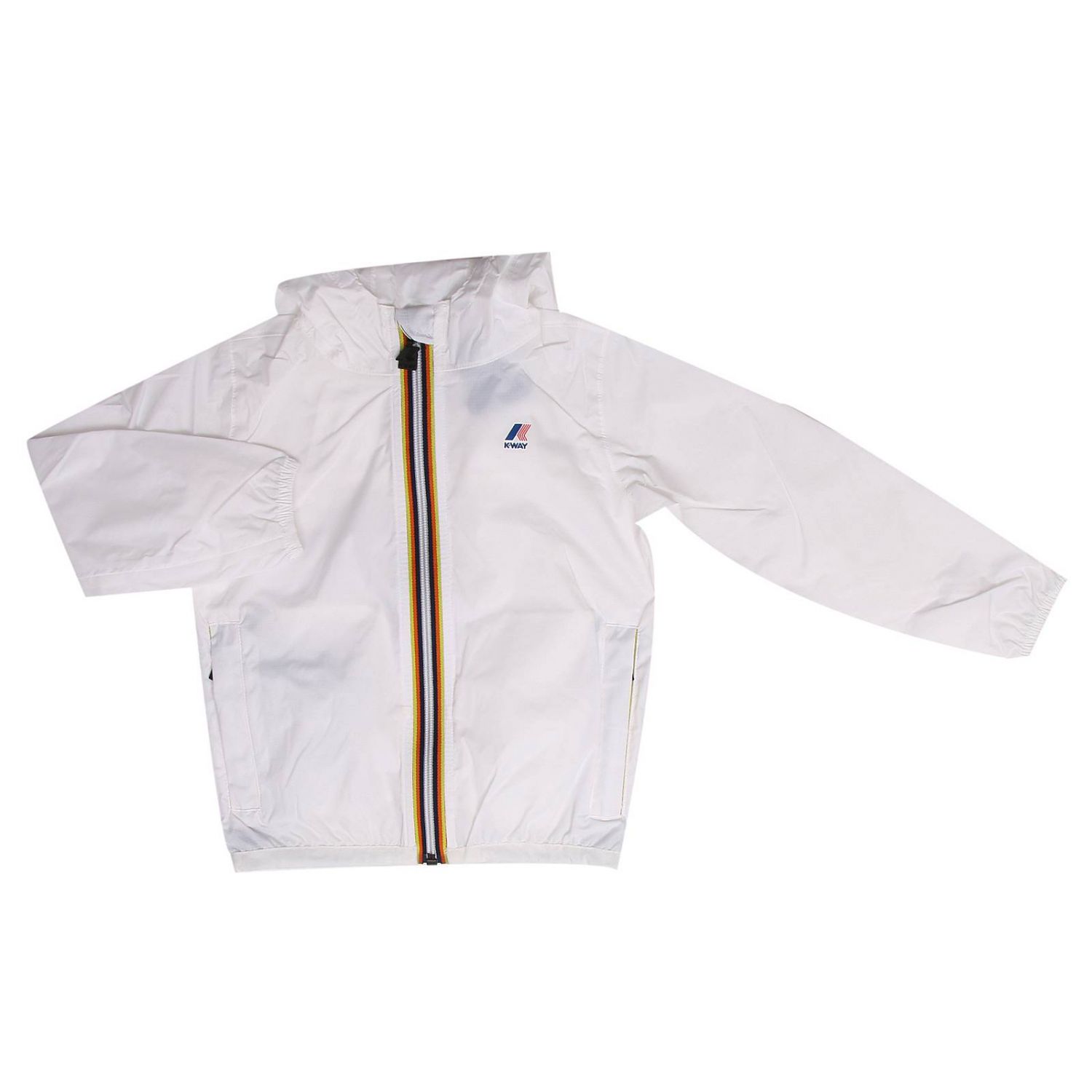 white k way jacket