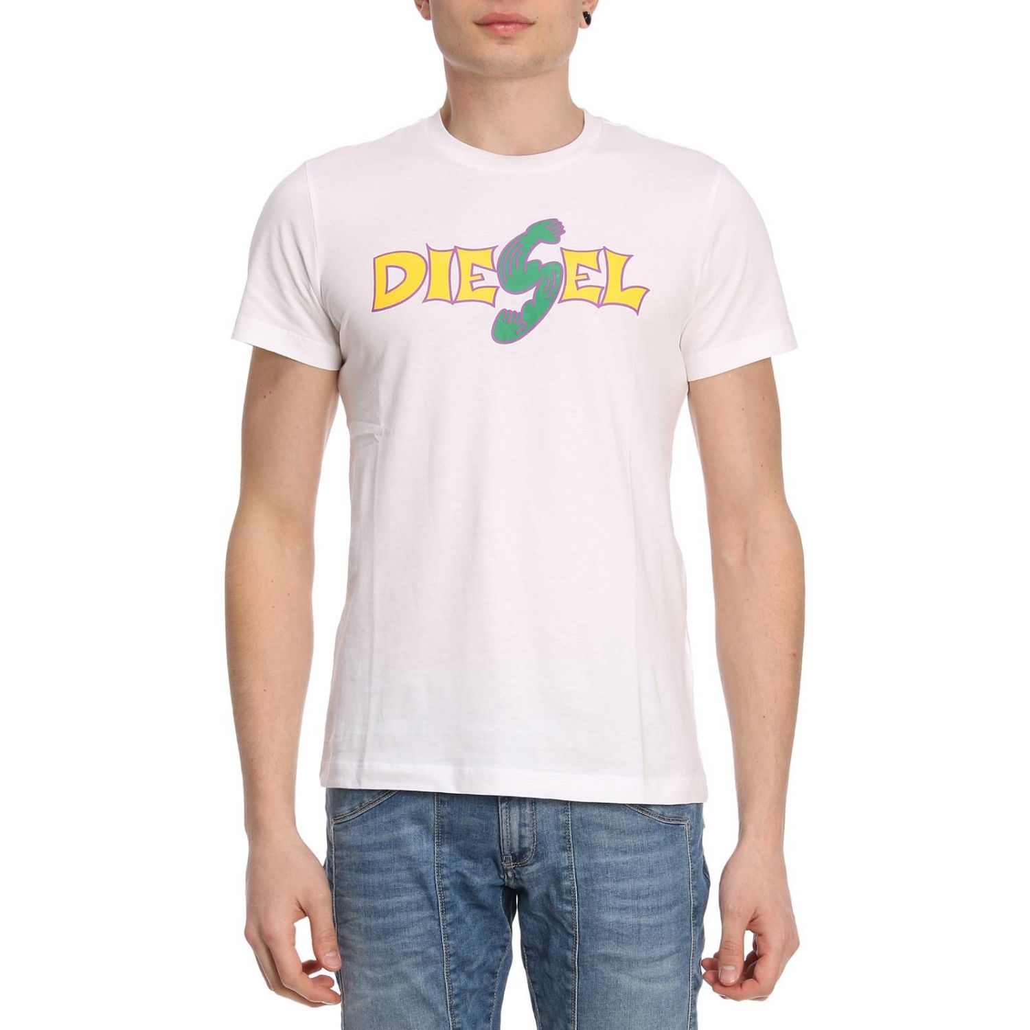 Diesel Outlet Tshirt men TShirt Diesel Men White TShirt Diesel