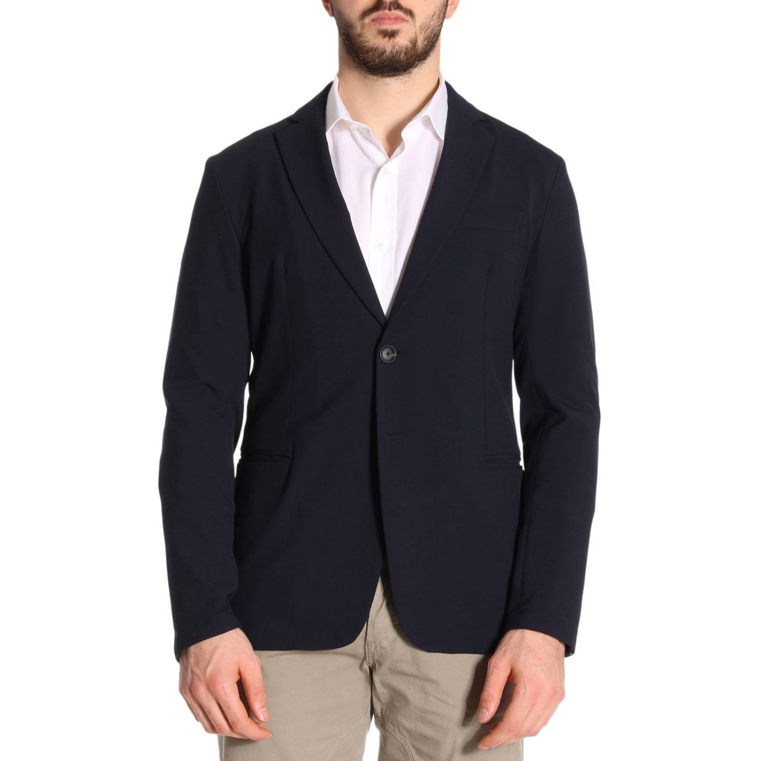 Emporio Armani Outlet: Blazer men | Blazer Emporio Armani Men Blue ...