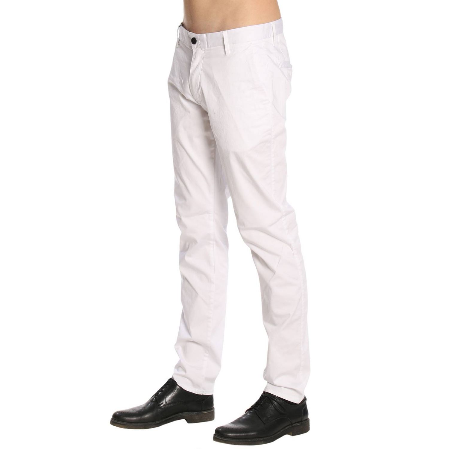 Emporio Armani Outlet: Pants men | Pants Emporio Armani Men White ...