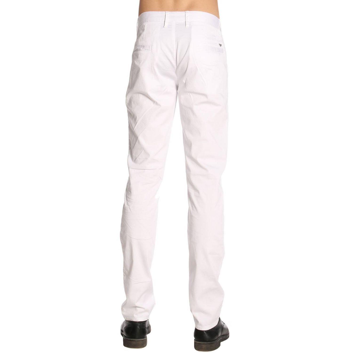 armani pants white