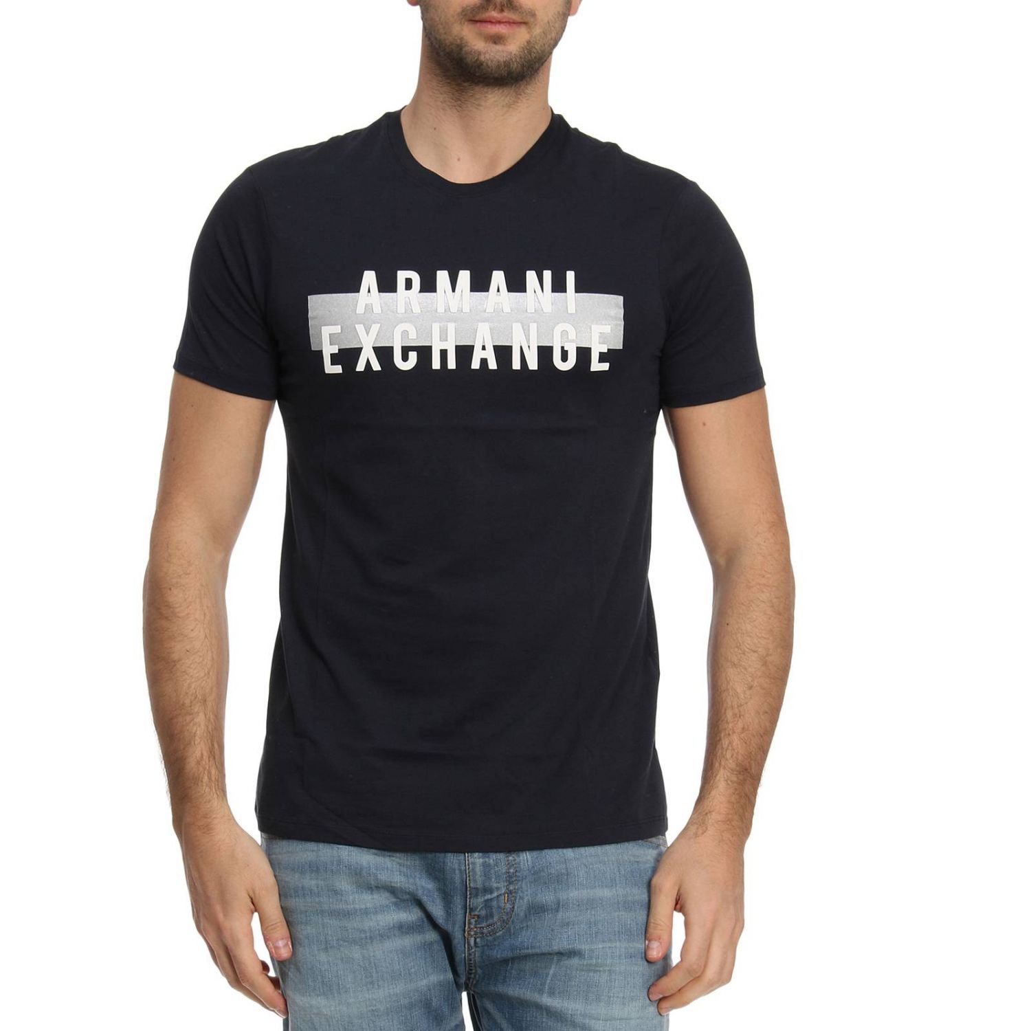 Armani Exchange Outlet: T-shirt men | T-Shirt Armani Exchange Men Blue ...