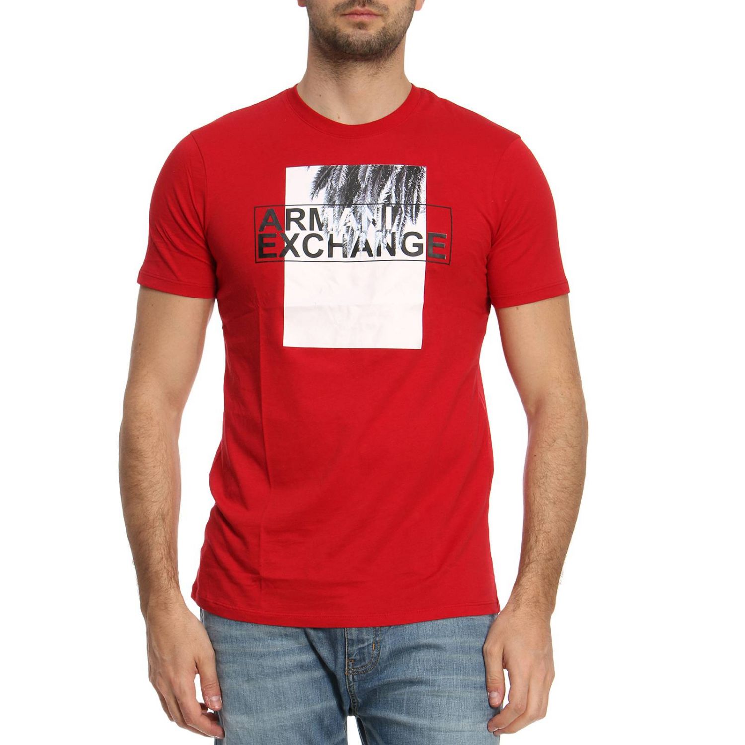 t shirt armani rouge