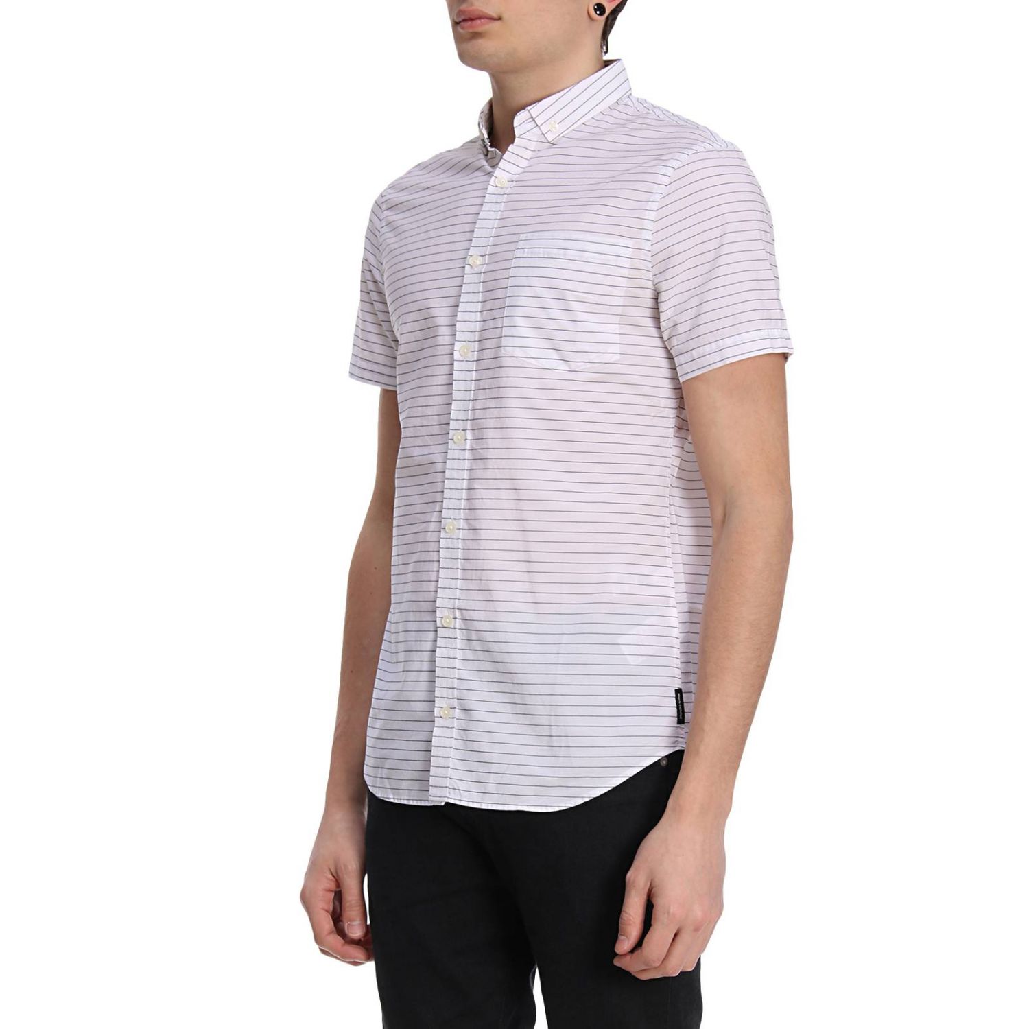 armani exchange shirts white