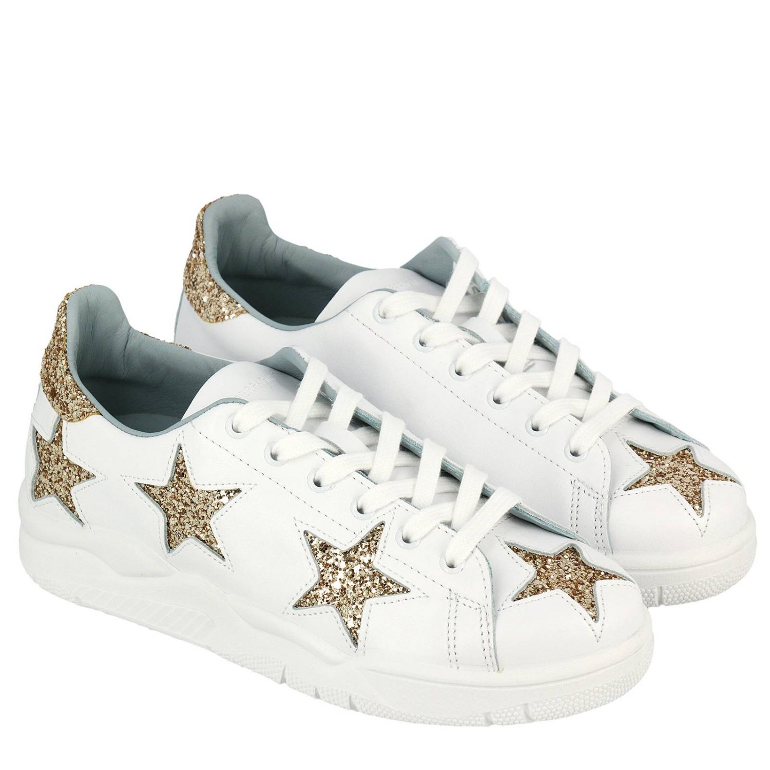 Chiara Ferragni Outlet: Shoes women - White | Sneakers Chiara Ferragni ...