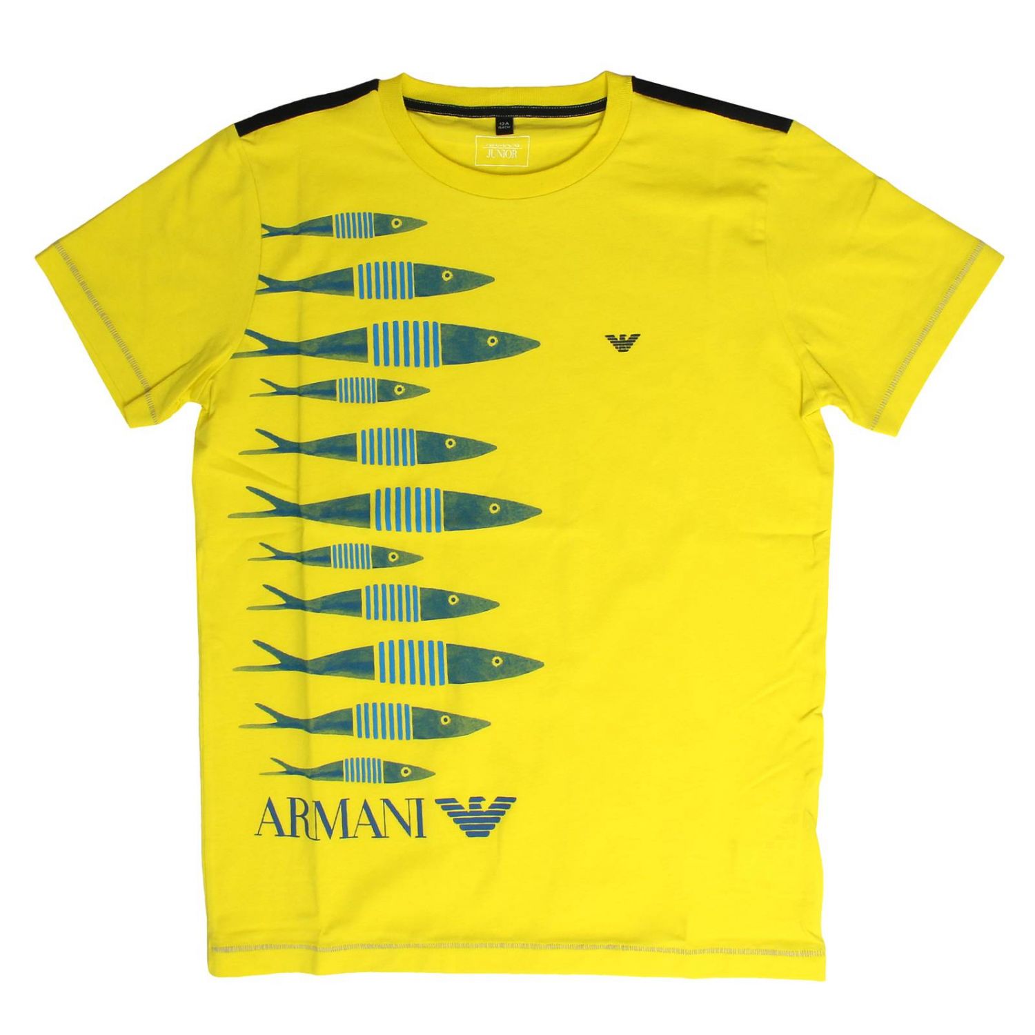 yellow armani t shirt