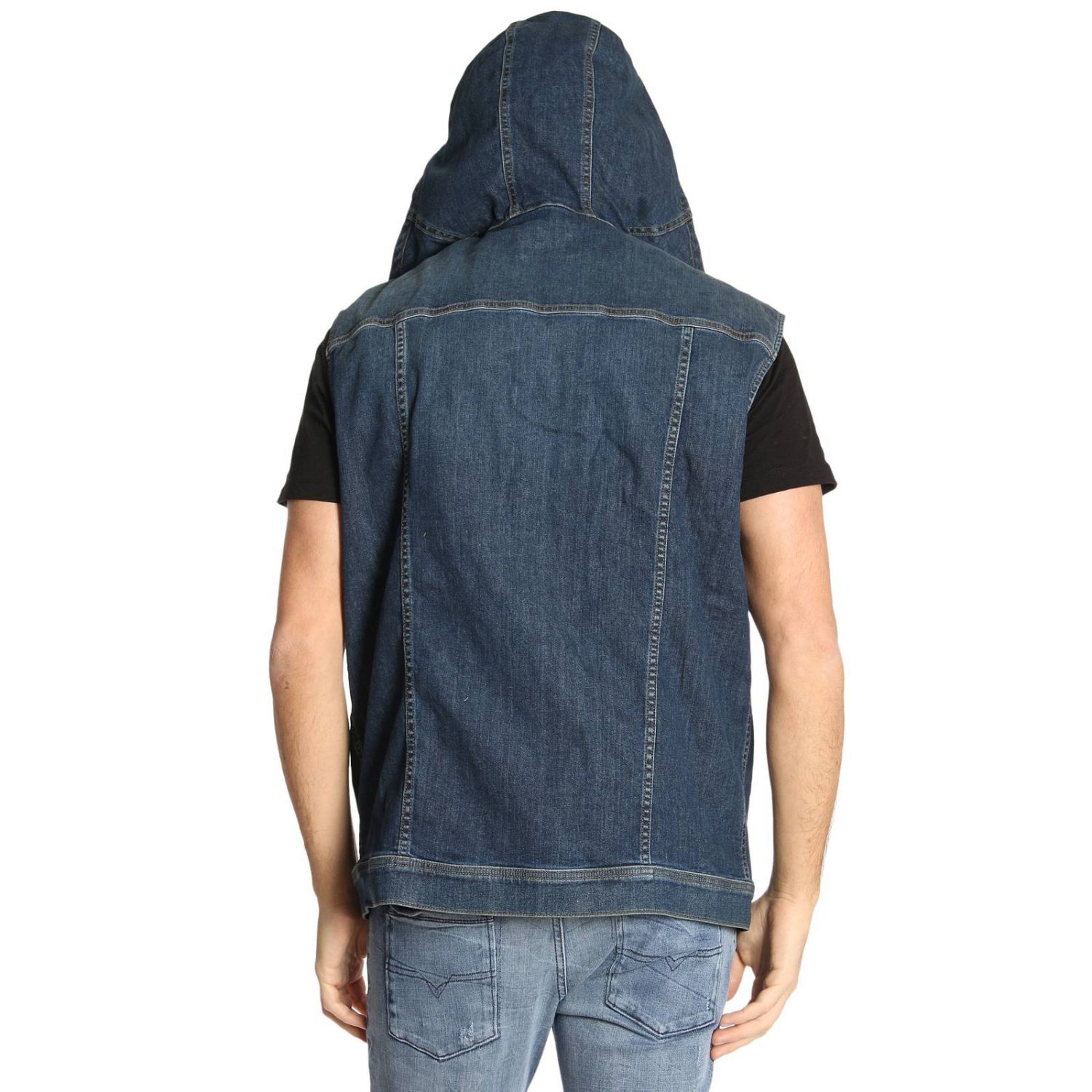 black and gold denim jacket