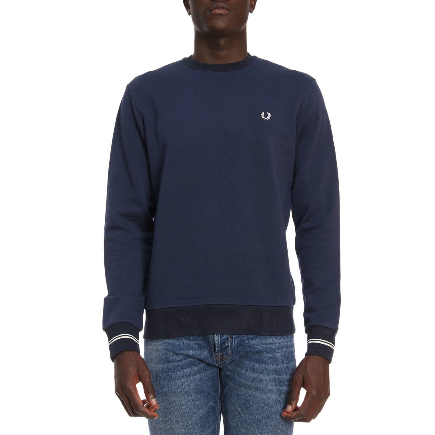 Fred Perry Outlet: Sweater men | Sweater Fred Perry Men Blue | Sweater ...