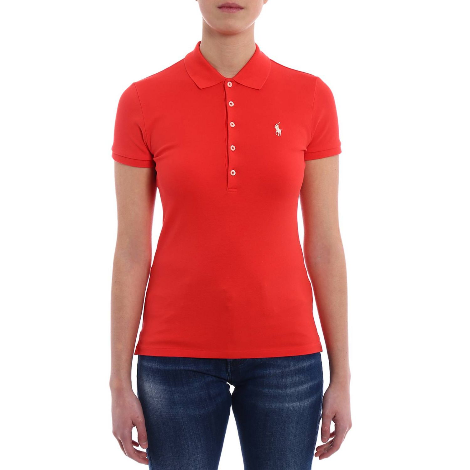 Polo Ralph Lauren Outlet: T-shirt women - Burgundy | T-Shirt Polo Ralph ...