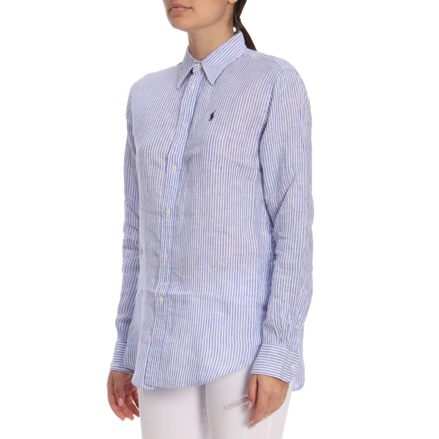 Polo Ralph Lauren Outlet: Shirt women - Blue | Shirt Polo Ralph Lauren ...