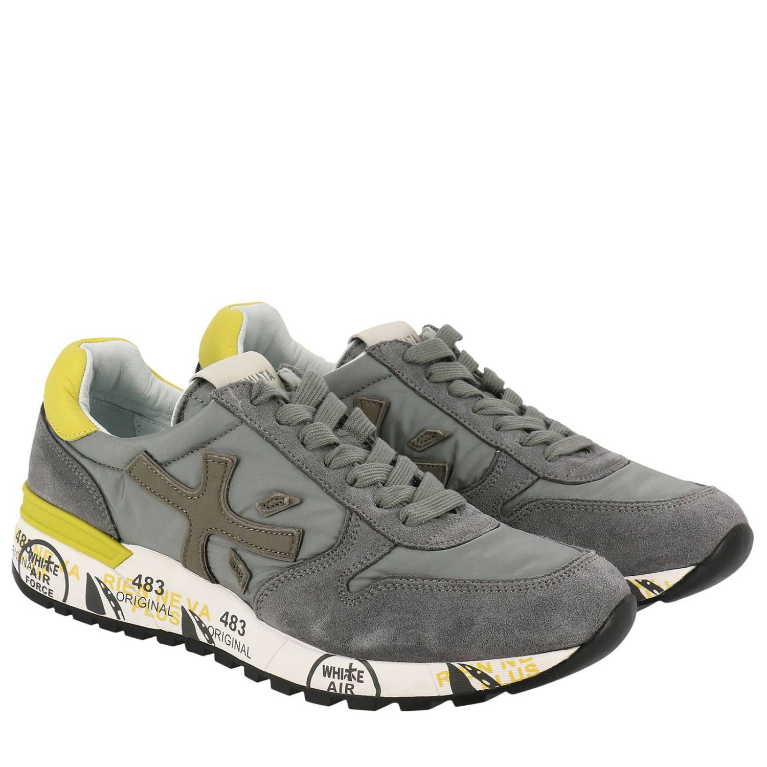 Premiata Outlet Zapatos hombre Zapatillas Premiata Hombre Gris