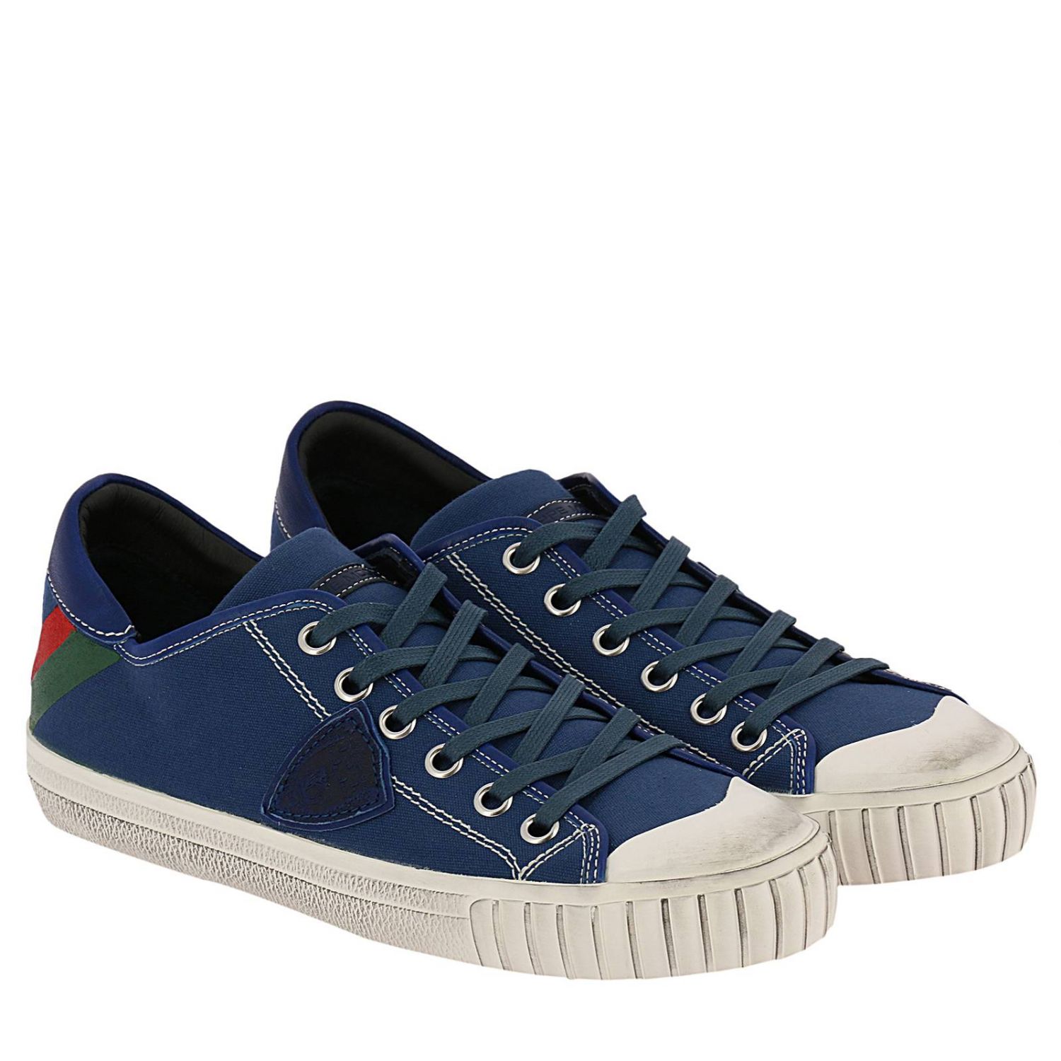 Philippe Model Outlet: Shoes men | Sneakers Philippe Model Men Blue ...