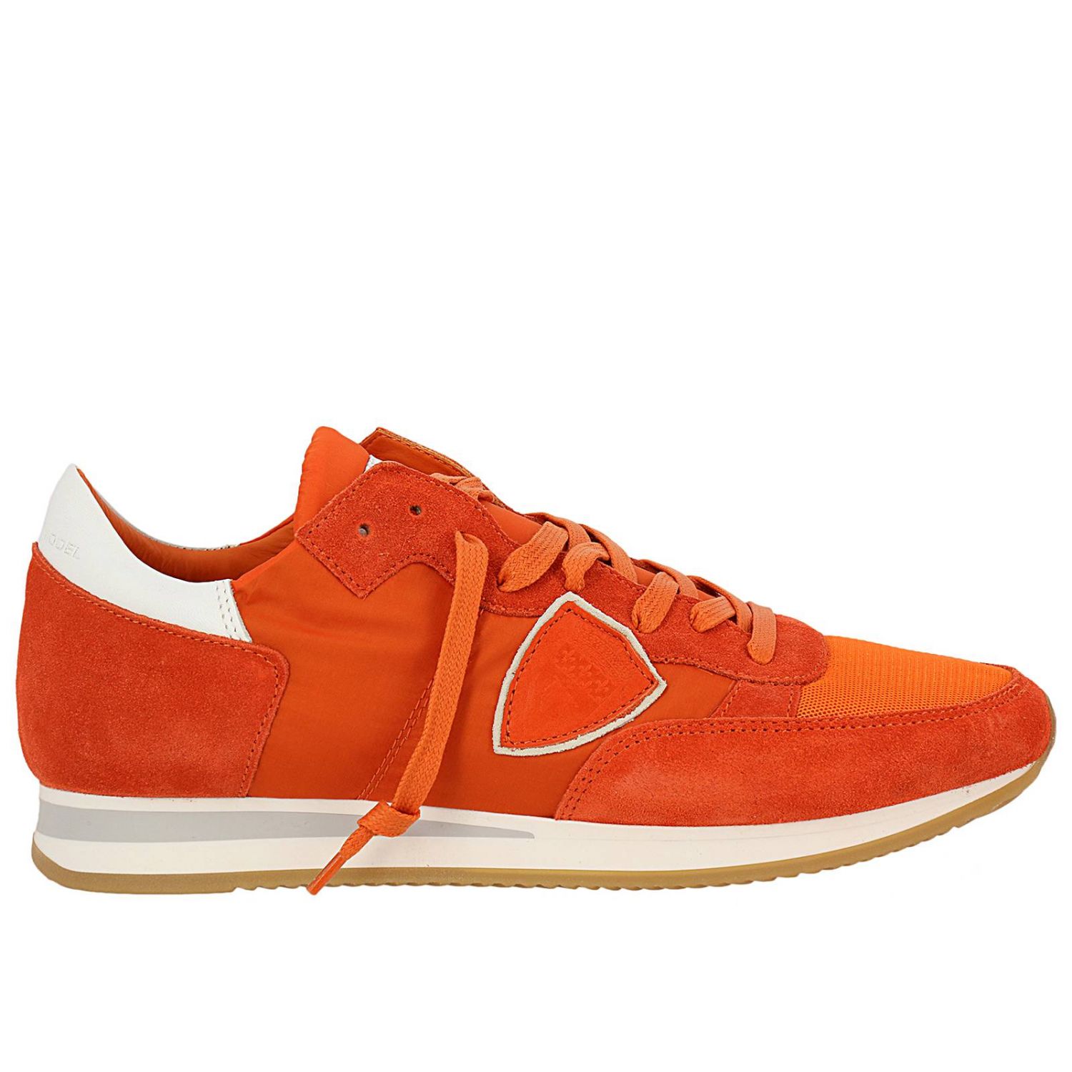 Philippe Model Outlet: Shoes men - Orange | Trainers Philippe Model ...