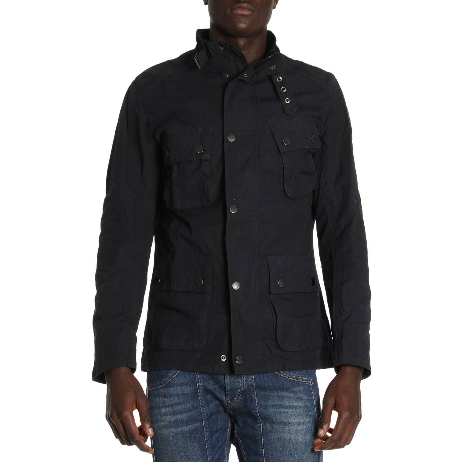 navy blue barbour jacket mens