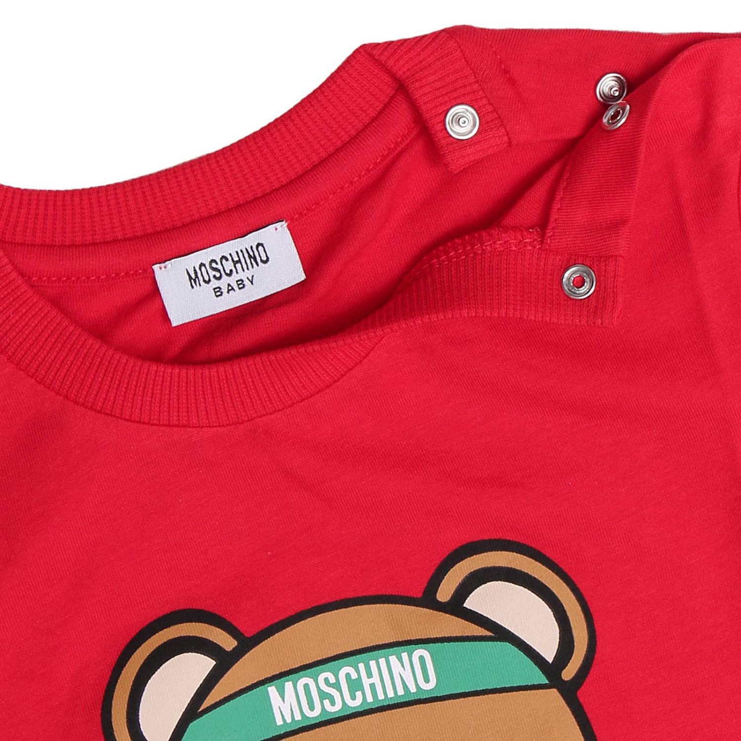 MOSCHINO BABY: T-shirt kids - Red | T-Shirt Moschino Baby MXM01H LAA03 ...