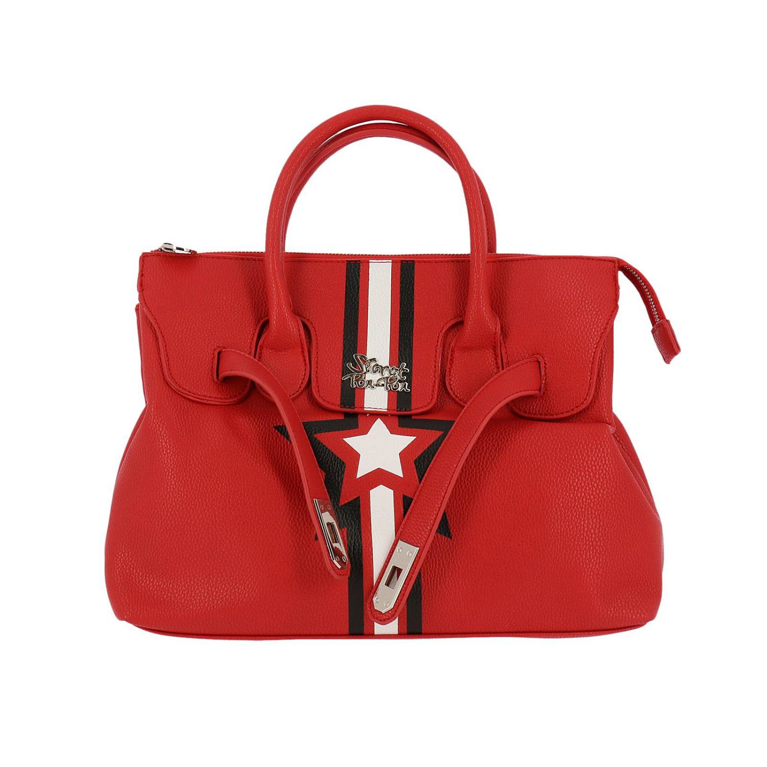 Secret Pon-Pon Outlet: Shoulder bag women - Red | Handbag Secret Pon ...