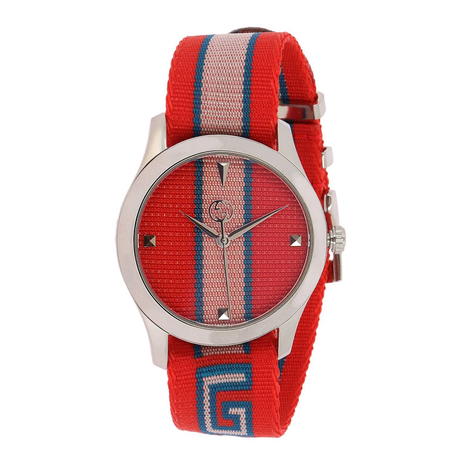Orologio da donna rettangolare con cassa in PVD placcata oro Gucci |  Scintille Montesanto