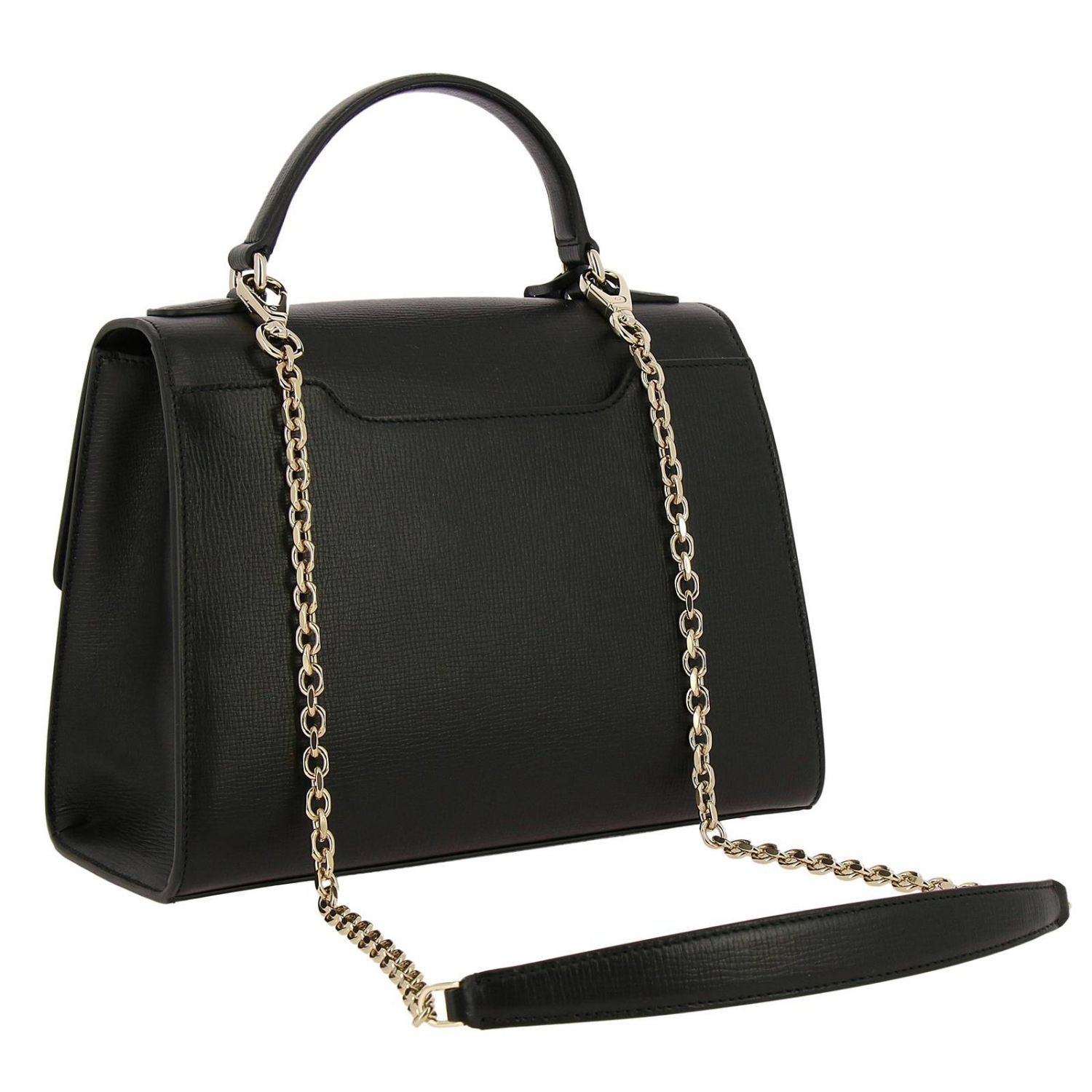 ferragamo black shoulder bag