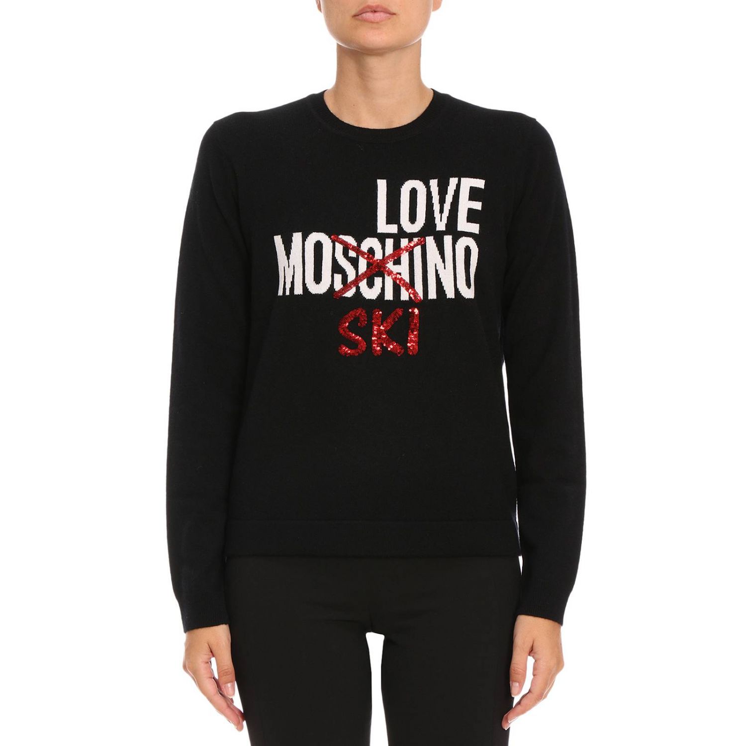 Love Moschino Outlet Jumper women Moschino Love Black Jumper Love