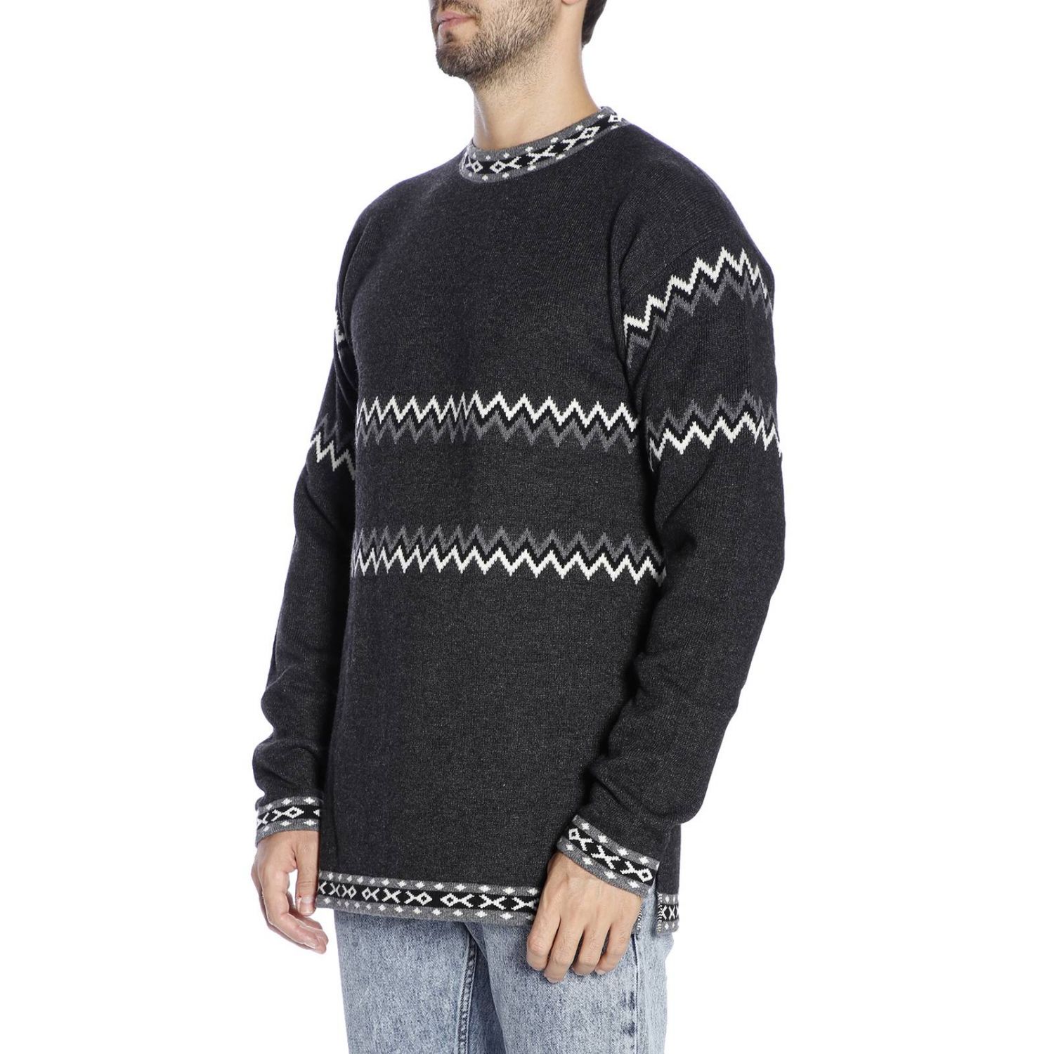 Diesel Black Gold Outlet: Sweater men - Blue | Sweater Diesel Black ...