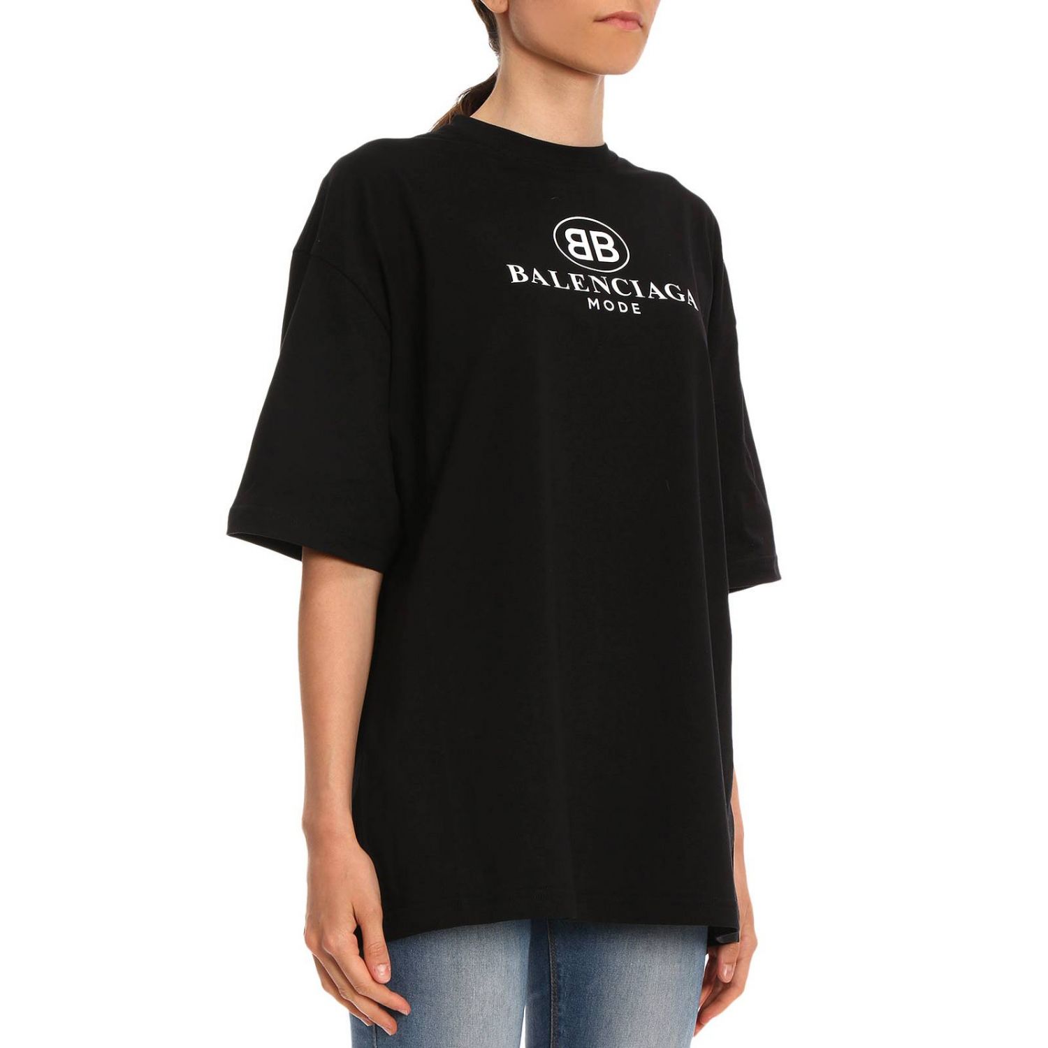 BALENCIAGA: T-shirt women | T-Shirt Balenciaga Women Black | T-Shirt ...