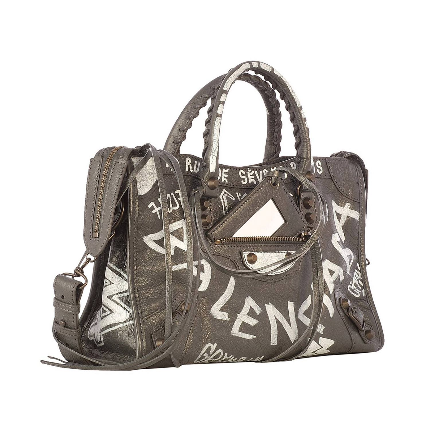 BALENCIAGA Shoulder bag women Grey Handbag Balenciaga 431621 0FE1T