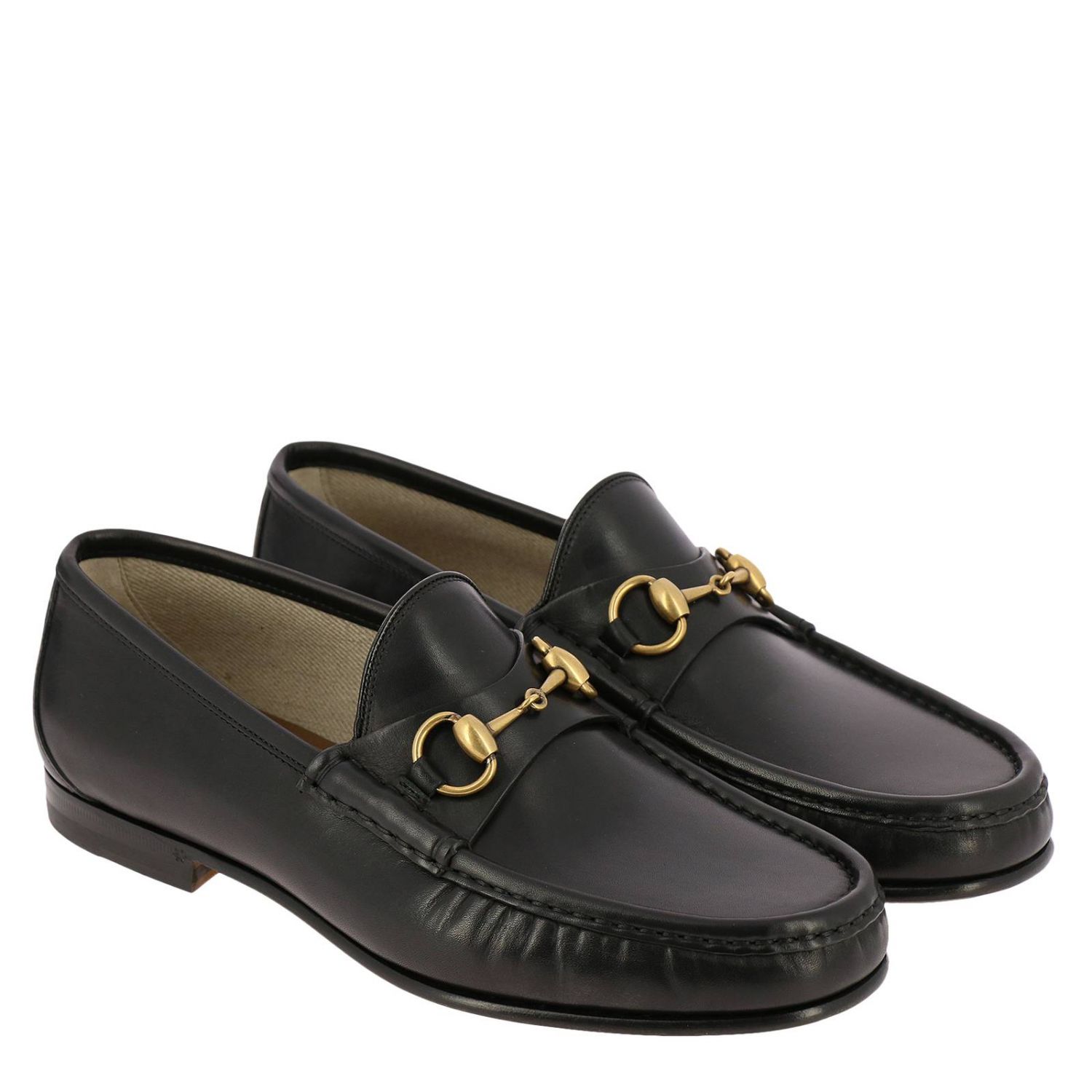 GUCCI: Shoes men - Black | Loafers Gucci 307929 BLM00 GIGLIO.COM