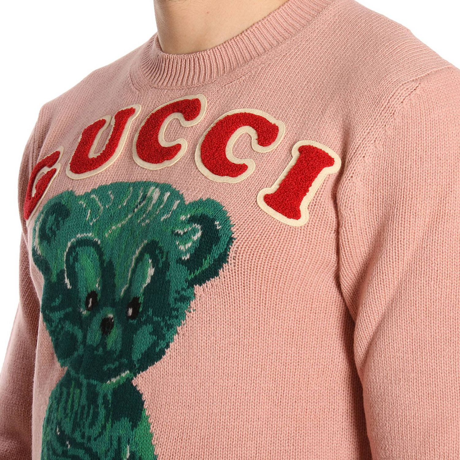 Sweater men Gucci | Sweater Gucci Men Pink | Sweater Gucci 523013 X9U53 ...